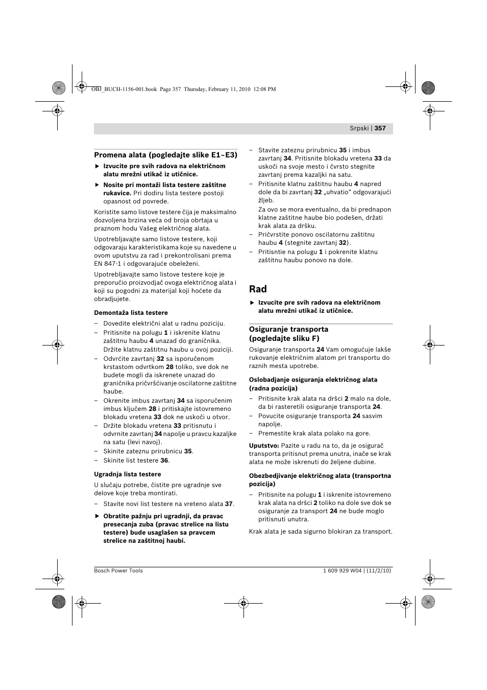 Bosch GCM 10 J Professional User Manual | Page 357 / 470