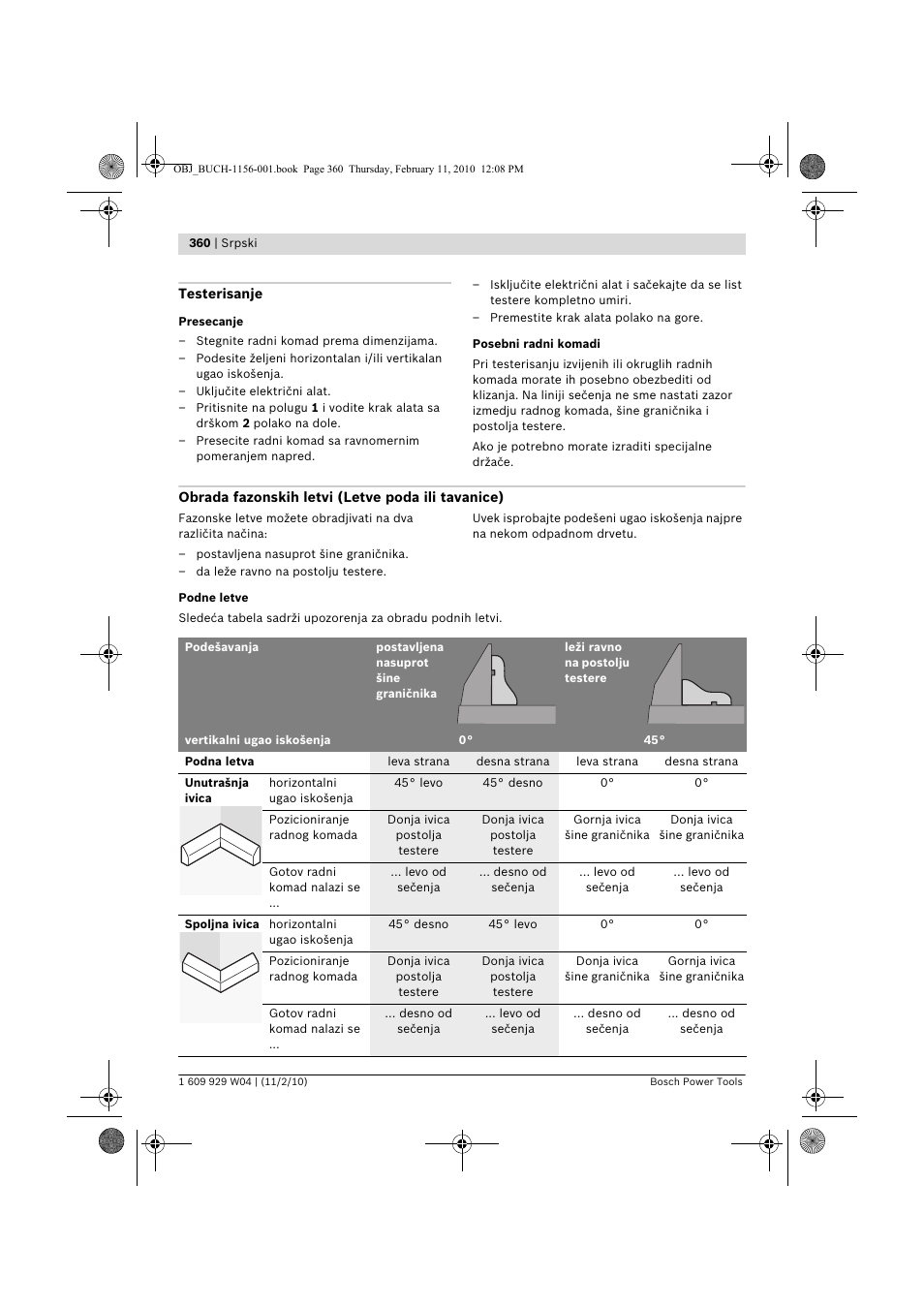 Bosch GCM 10 J Professional User Manual | Page 360 / 470