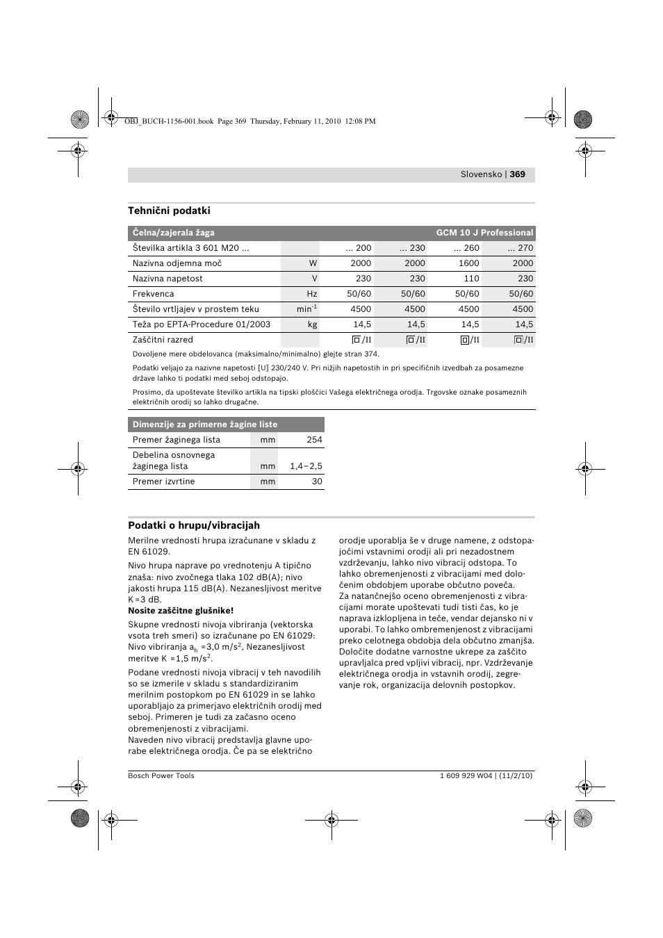 Bosch GCM 10 J Professional User Manual | Page 369 / 470