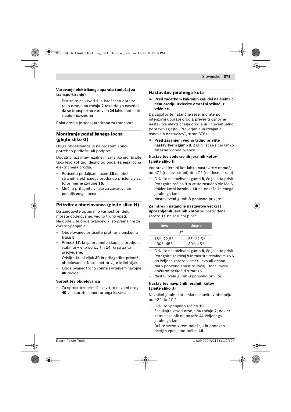 Bosch GCM 10 J Professional User Manual | Page 373 / 470