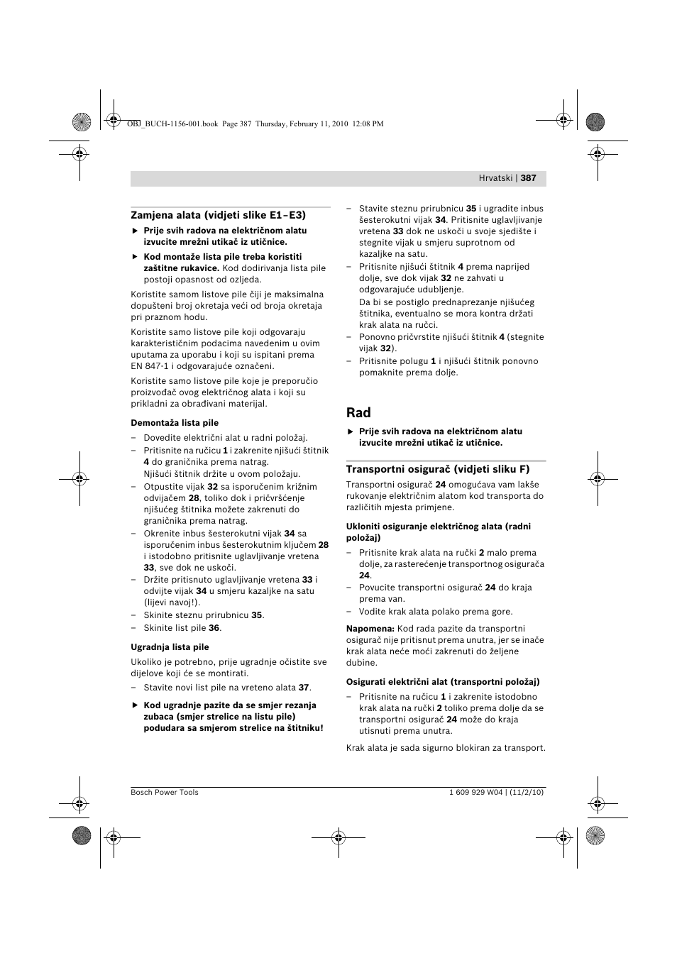 Bosch GCM 10 J Professional User Manual | Page 387 / 470