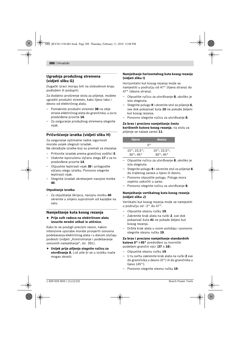 Bosch GCM 10 J Professional User Manual | Page 388 / 470