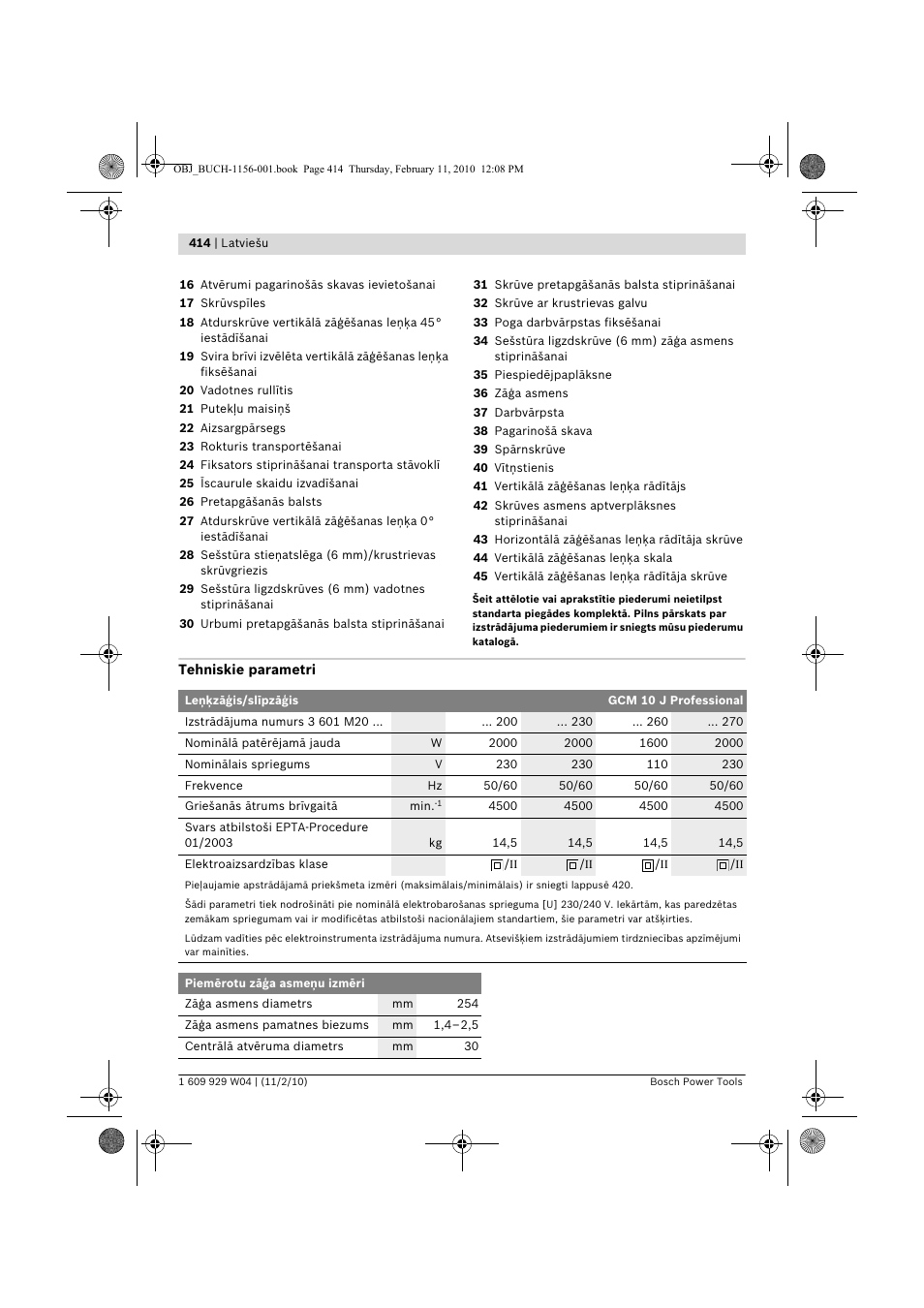 Bosch GCM 10 J Professional User Manual | Page 414 / 470