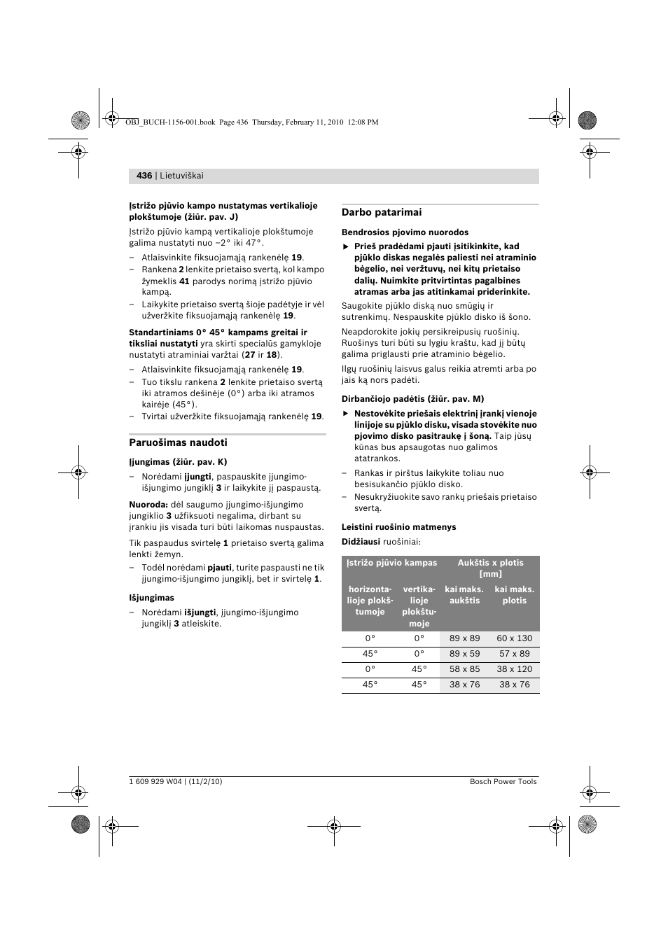 Bosch GCM 10 J Professional User Manual | Page 436 / 470
