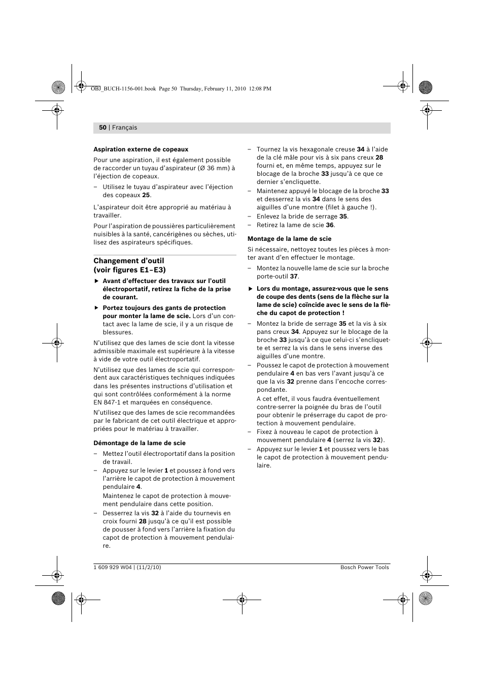 Bosch GCM 10 J Professional User Manual | Page 50 / 470