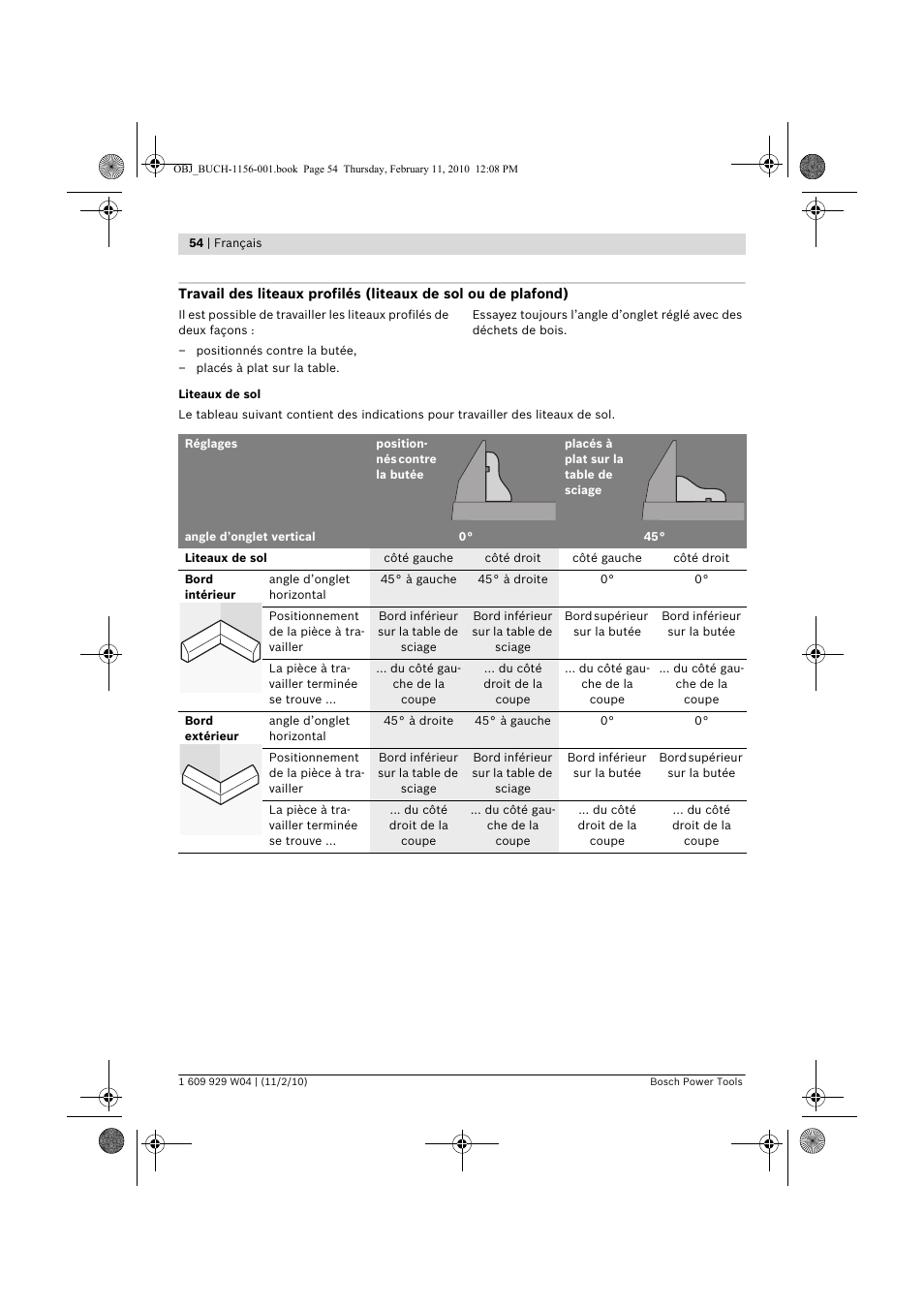 Bosch GCM 10 J Professional User Manual | Page 54 / 470