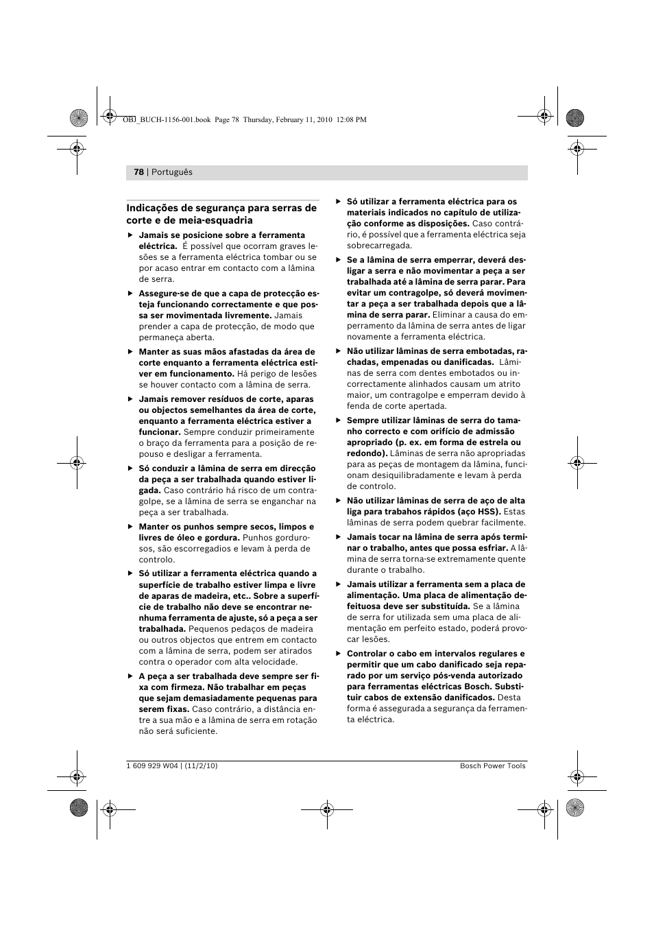 Bosch GCM 10 J Professional User Manual | Page 78 / 470