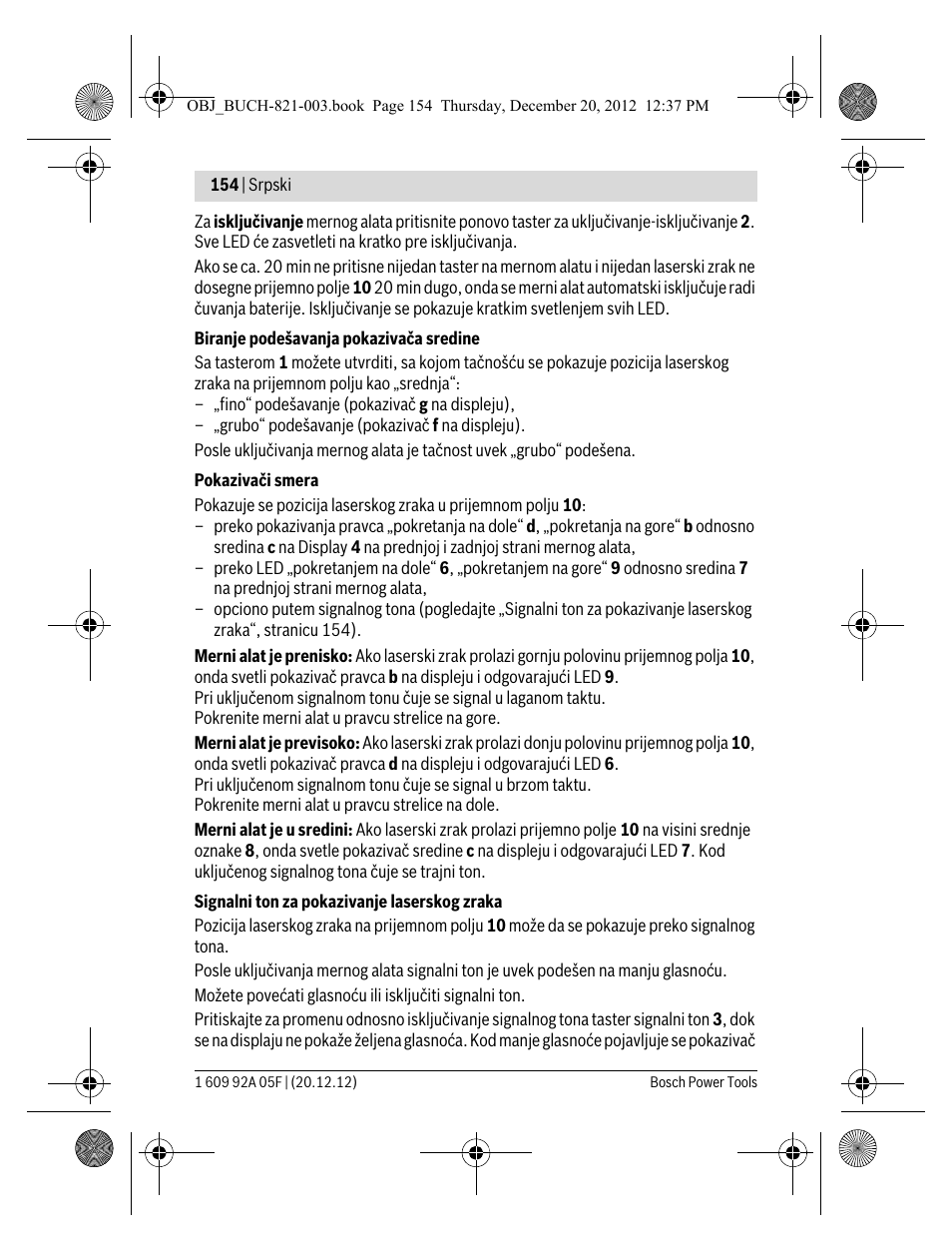 Bosch LR 2 Professional User Manual | Page 154 / 239