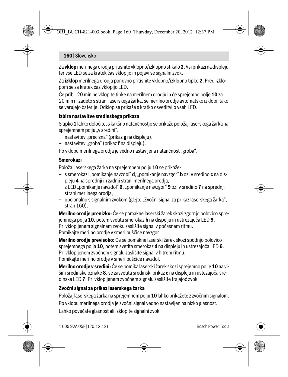 Bosch LR 2 Professional User Manual | Page 160 / 239