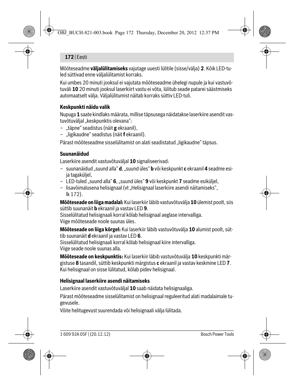Bosch LR 2 Professional User Manual | Page 172 / 239