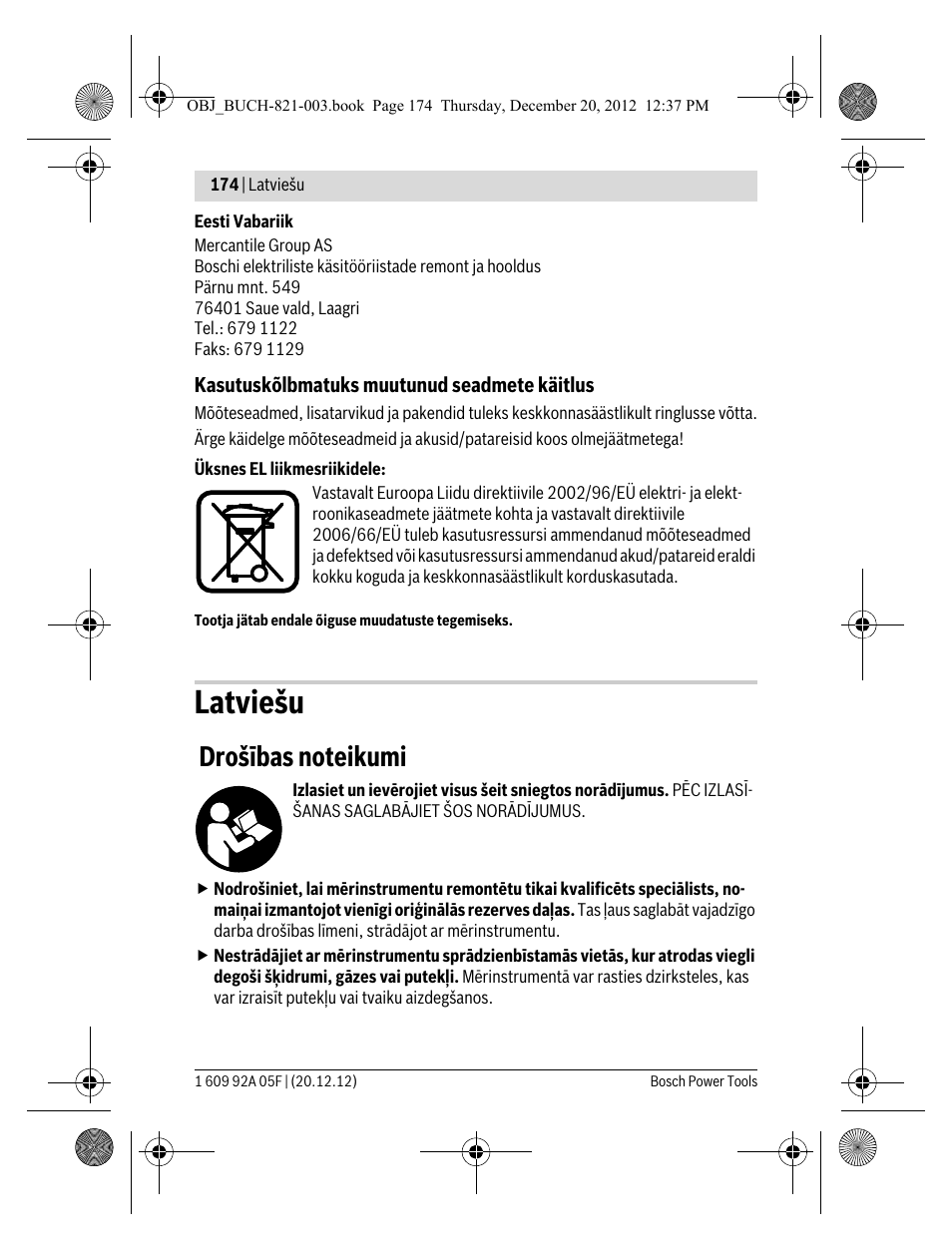 Latviešu | Bosch LR 2 Professional User Manual | Page 174 / 239