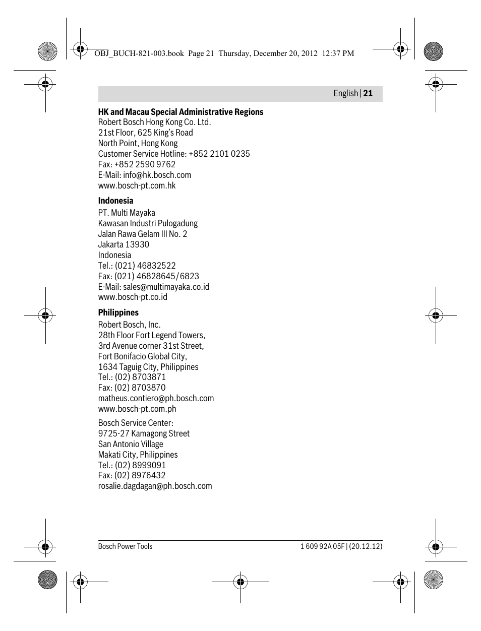 Bosch LR 2 Professional User Manual | Page 21 / 239