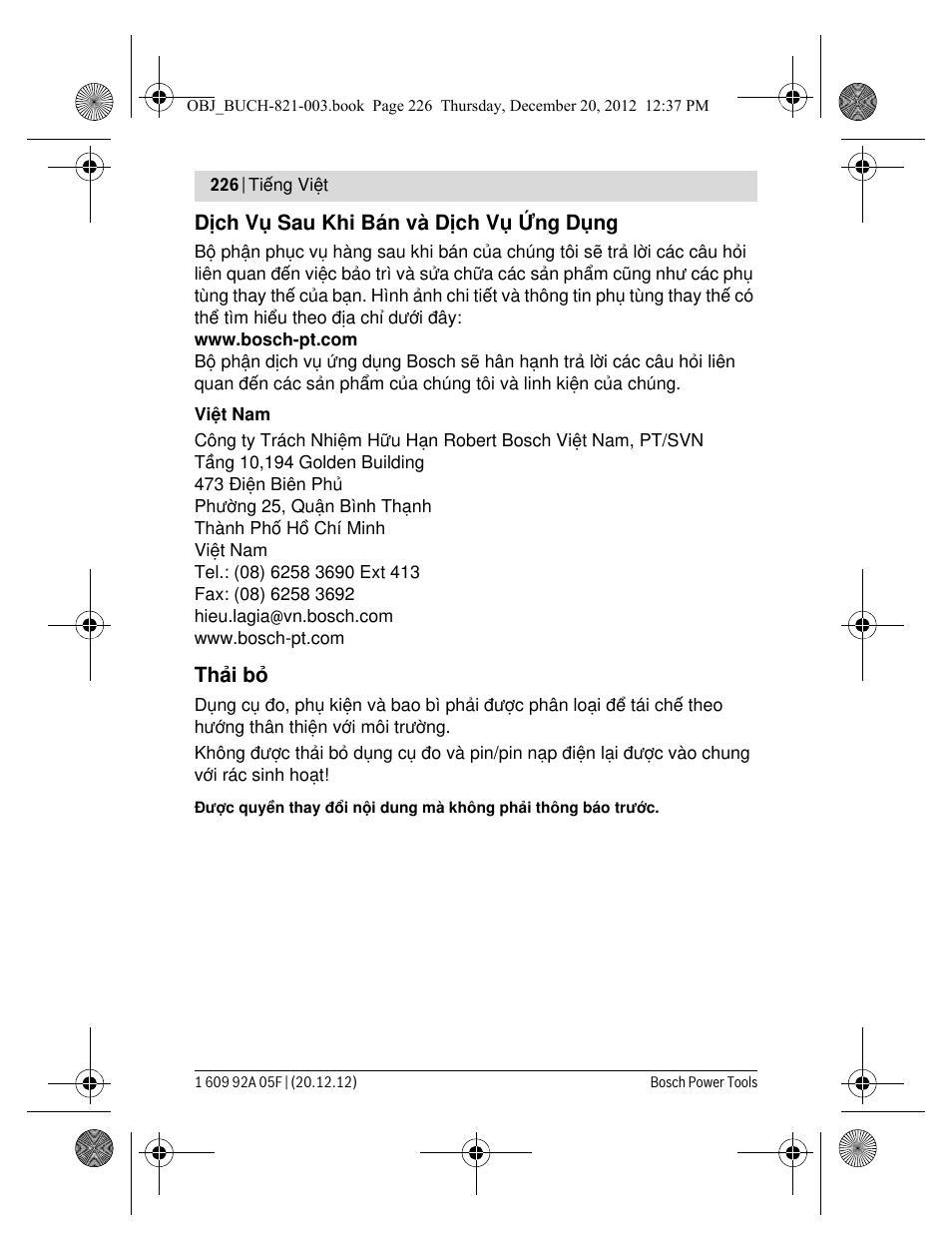 Bosch LR 2 Professional User Manual | Page 226 / 239