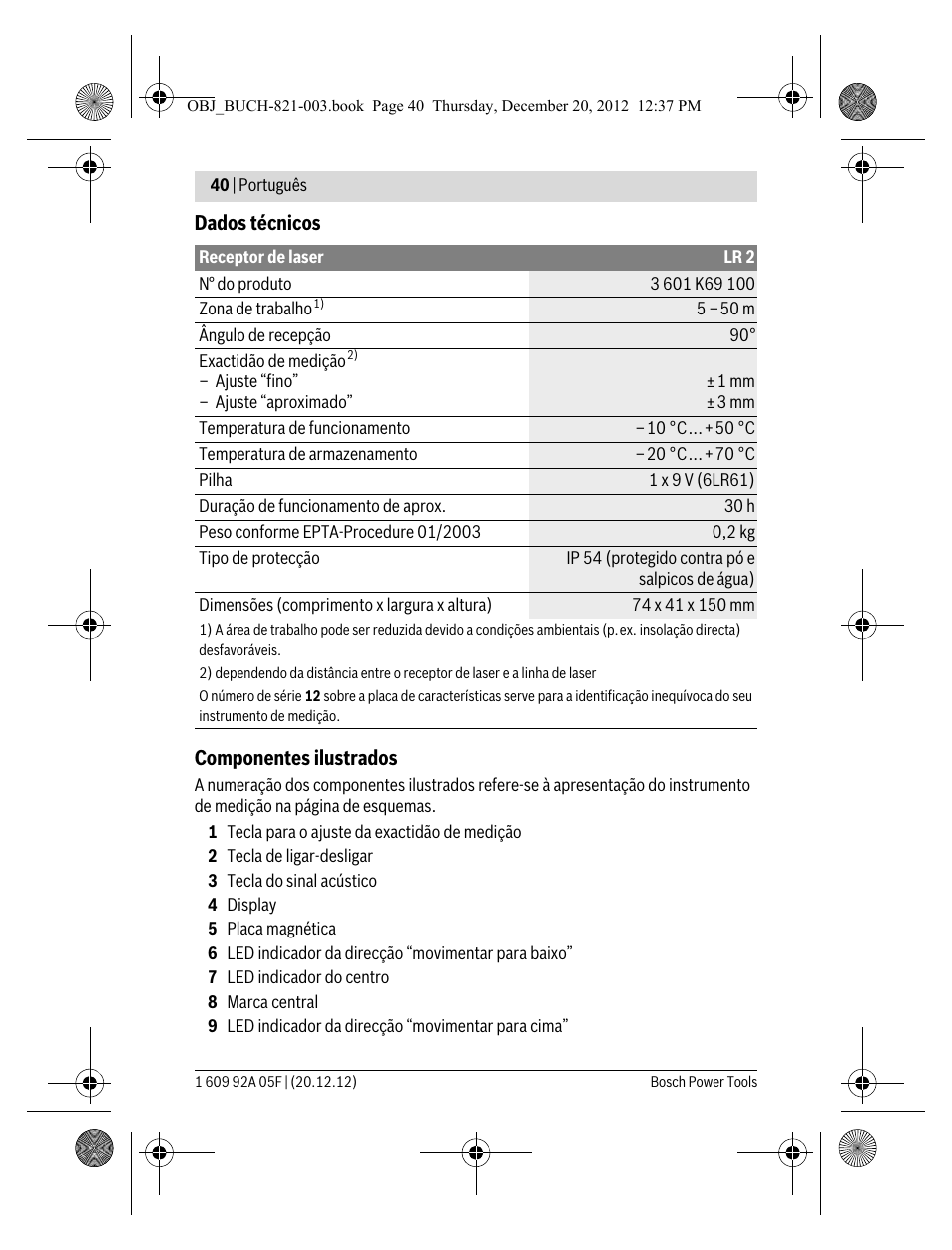 Bosch LR 2 Professional User Manual | Page 40 / 239