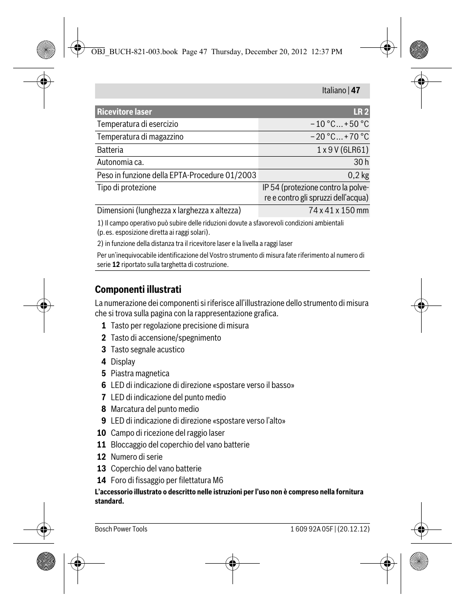 Bosch LR 2 Professional User Manual | Page 47 / 239