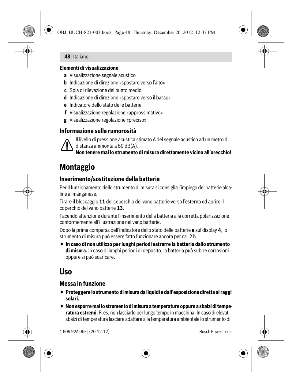 Montaggio | Bosch LR 2 Professional User Manual | Page 48 / 239