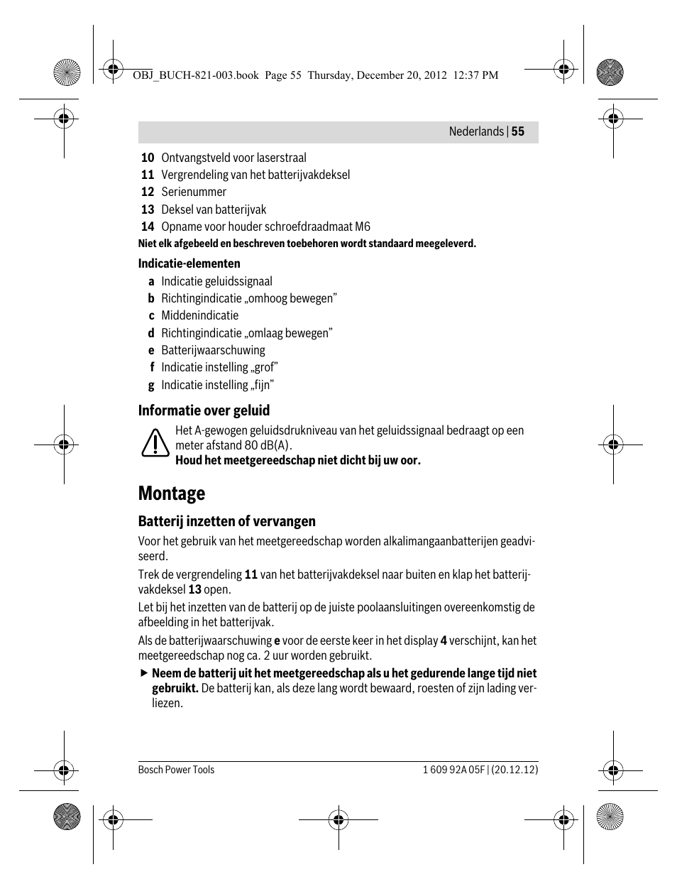 Montage | Bosch LR 2 Professional User Manual | Page 55 / 239