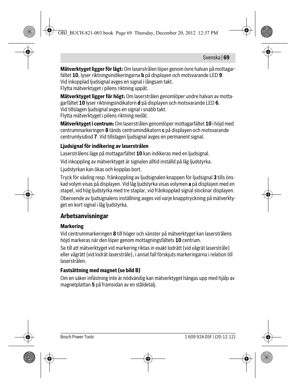Bosch LR 2 Professional User Manual | Page 69 / 239