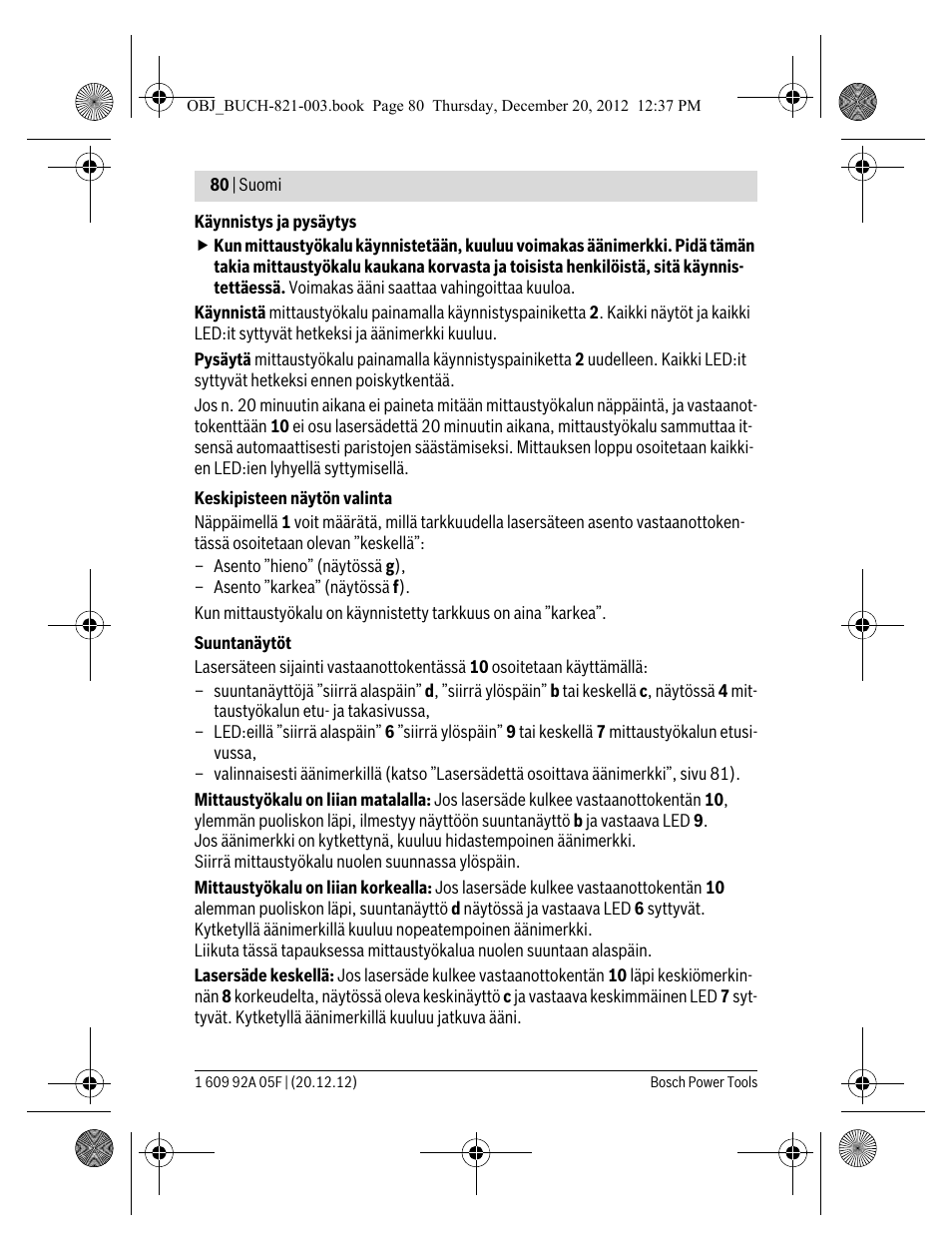 Bosch LR 2 Professional User Manual | Page 80 / 239