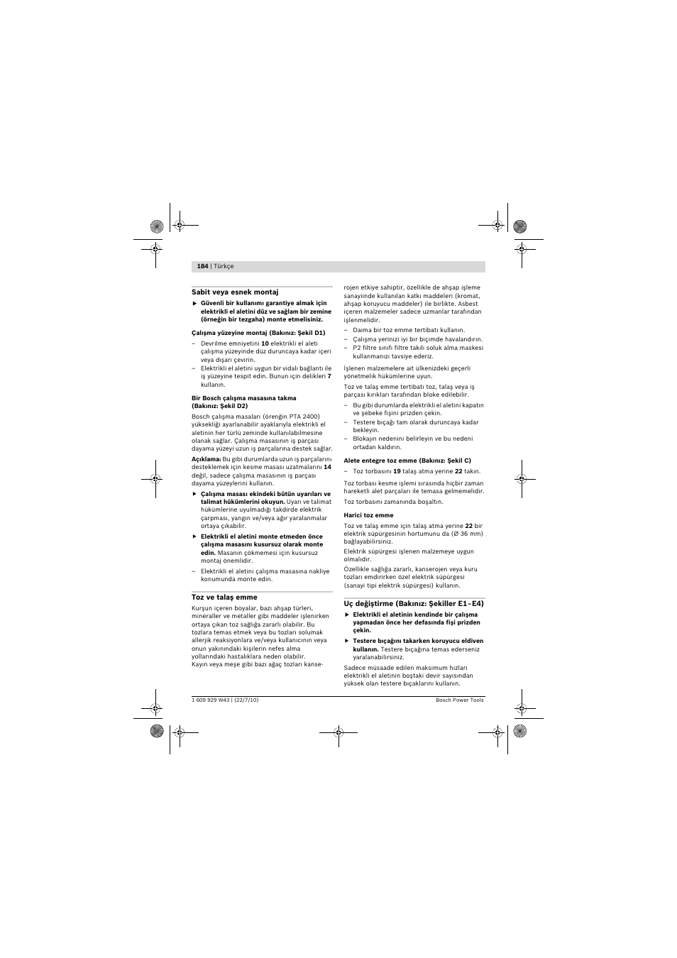 Bosch PCM 7 S User Manual | Page 184 / 384