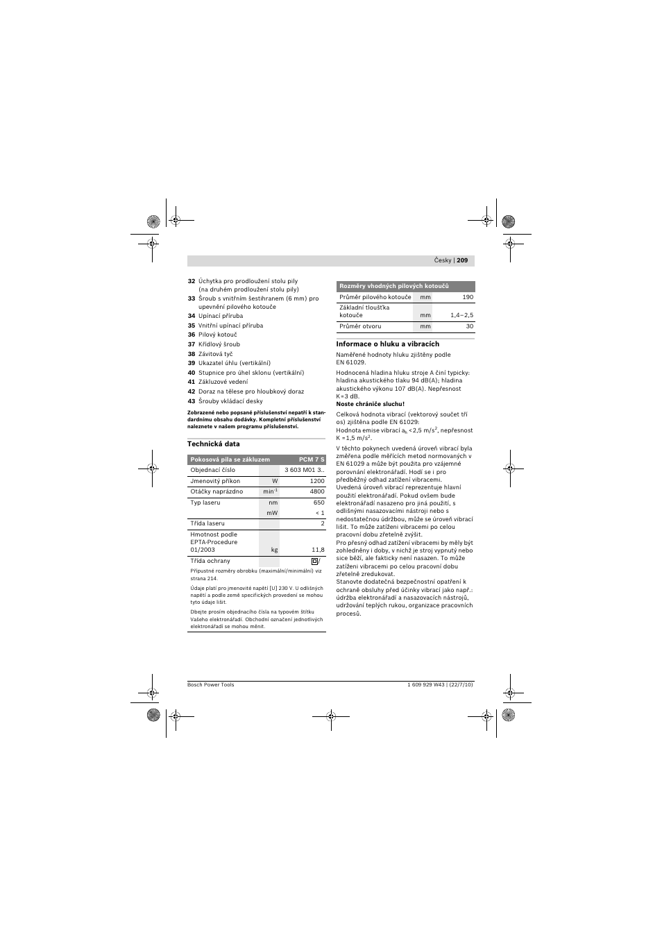 Bosch PCM 7 S User Manual | Page 209 / 384