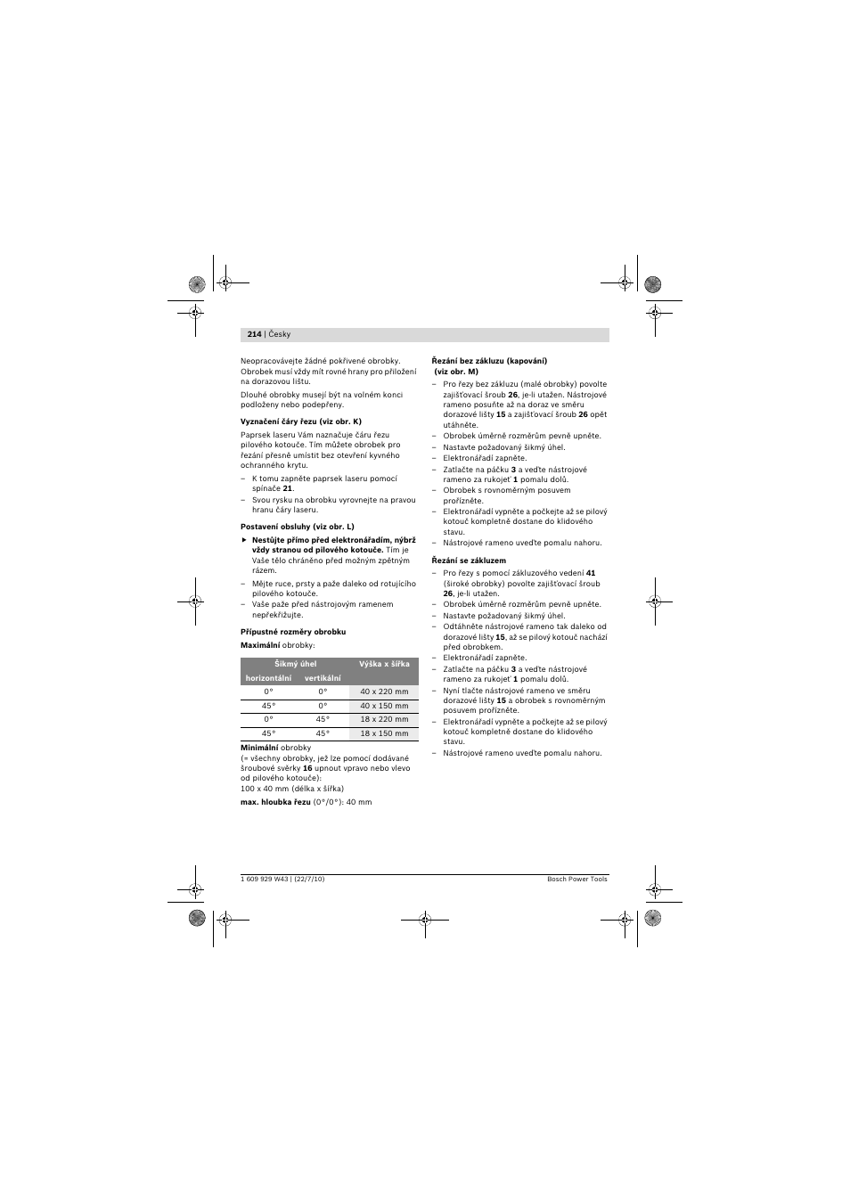 Bosch PCM 7 S User Manual | Page 214 / 384