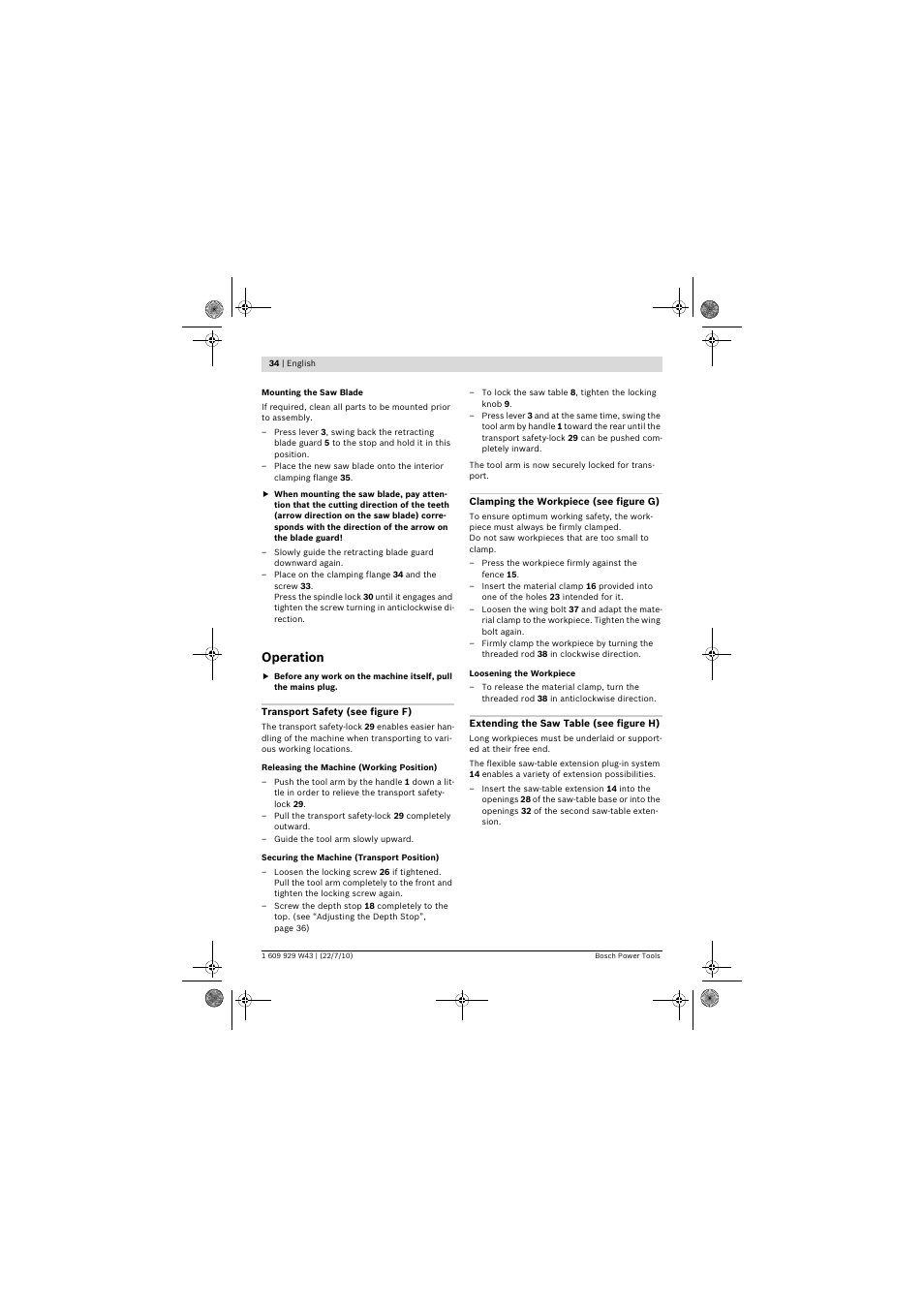 Operation | Bosch PCM 7 S User Manual | Page 34 / 384