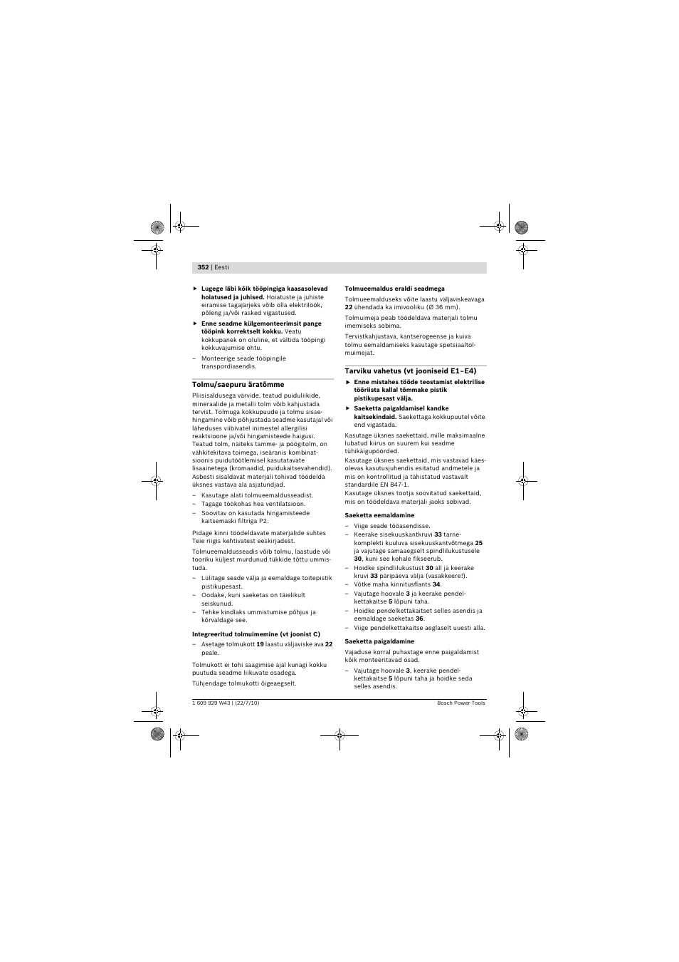 Bosch PCM 7 S User Manual | Page 352 / 384