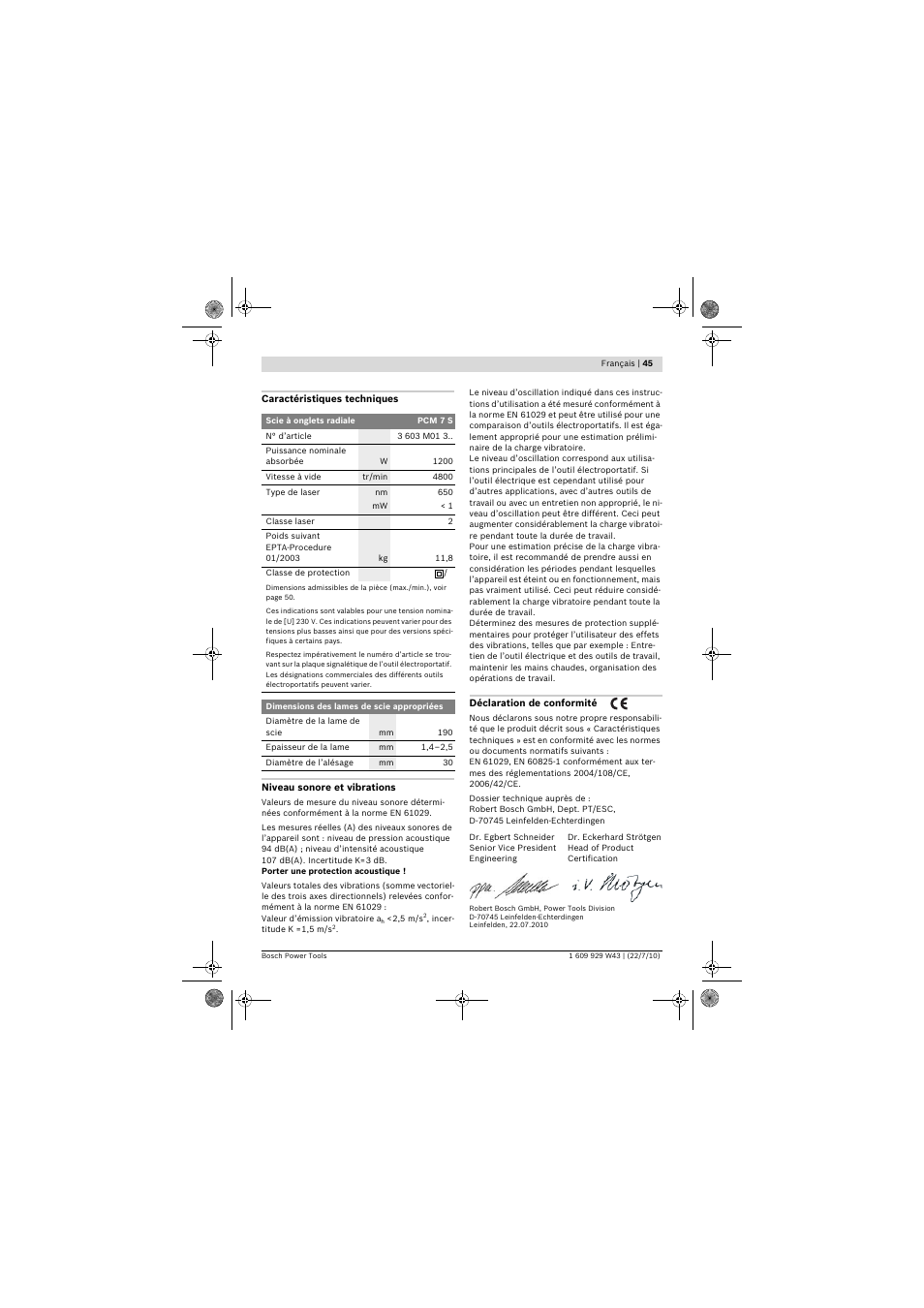 Bosch PCM 7 S User Manual | Page 45 / 384
