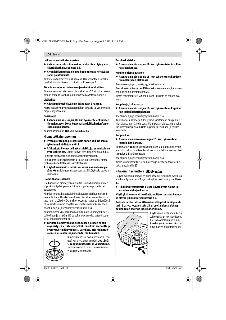 Bosch GWS 24-180 H Professional User Manual | Page 103 / 296