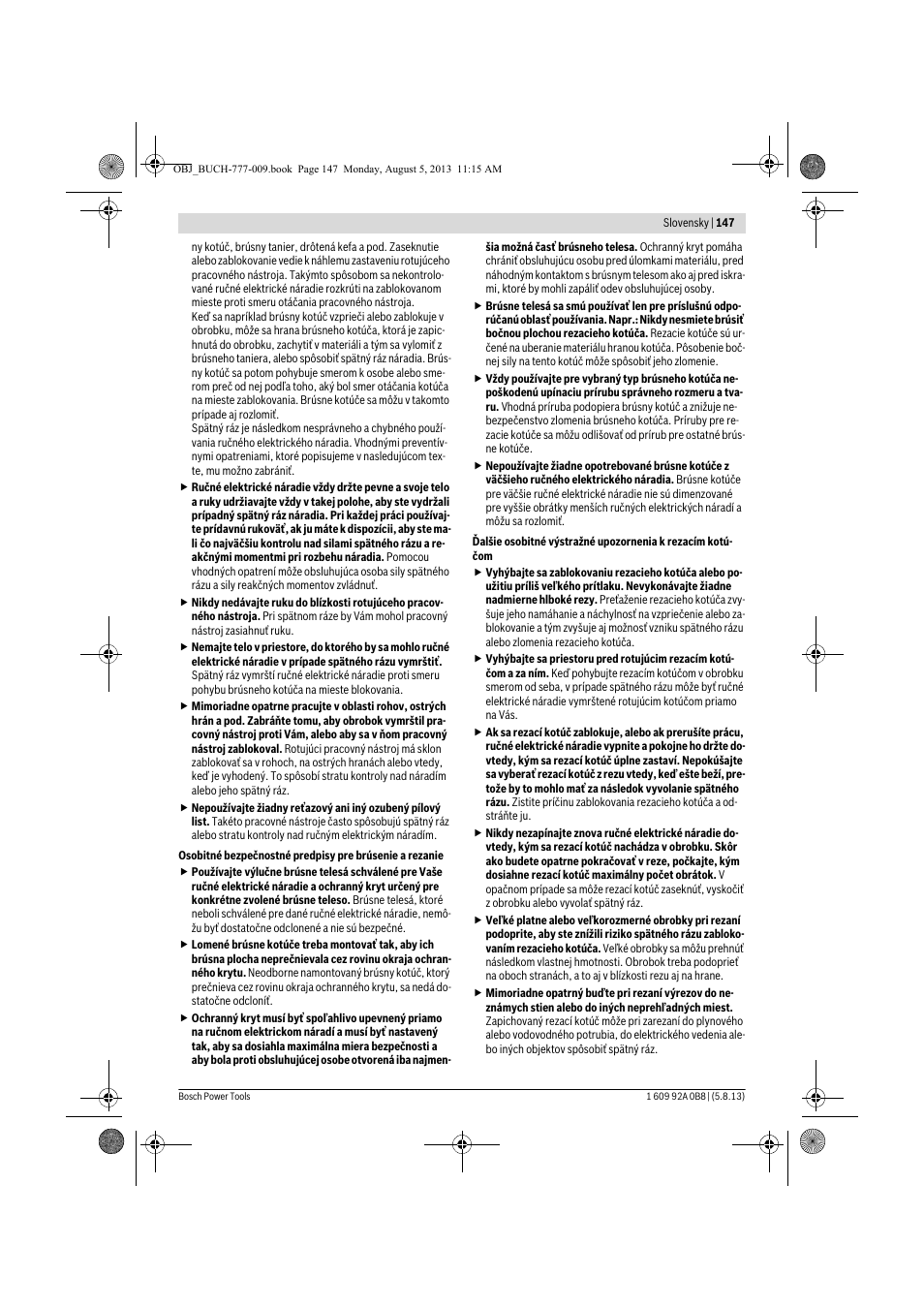 Bosch GWS 24-180 H Professional User Manual | Page 146 / 296