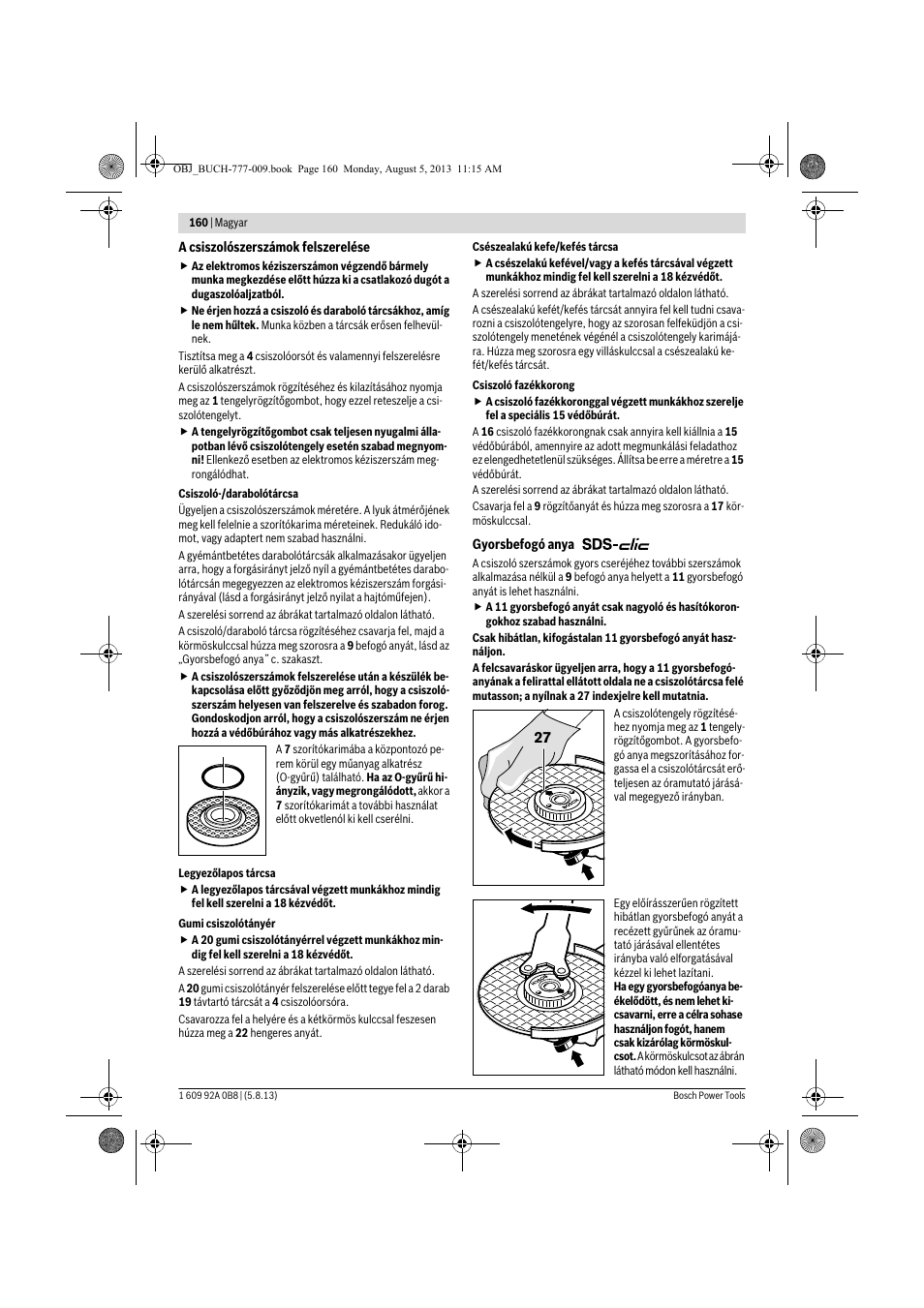 Bosch GWS 24-180 H Professional User Manual | Page 159 / 296