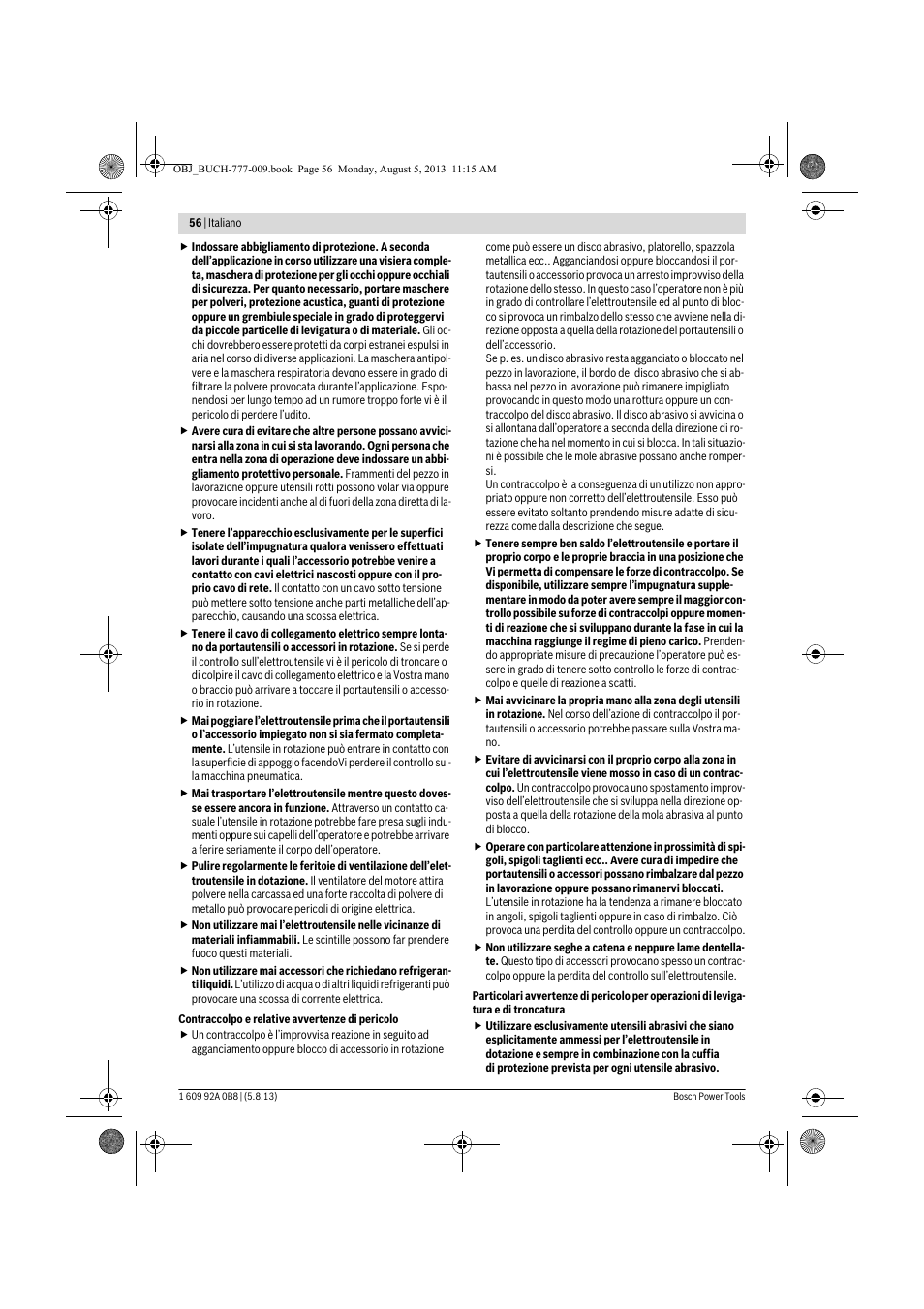 Bosch GWS 24-180 H Professional User Manual | Page 55 / 296