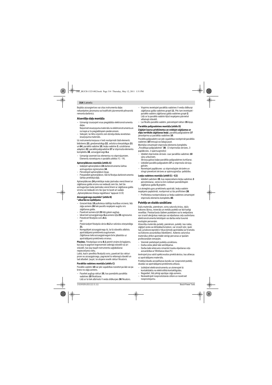 Bosch GTS 10 J Professional User Manual | Page 314 / 355