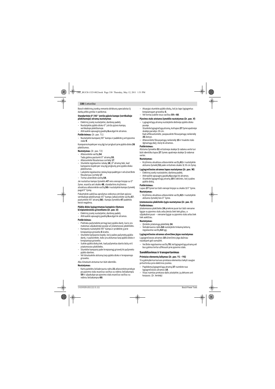 Bosch GTS 10 J Professional User Manual | Page 330 / 355