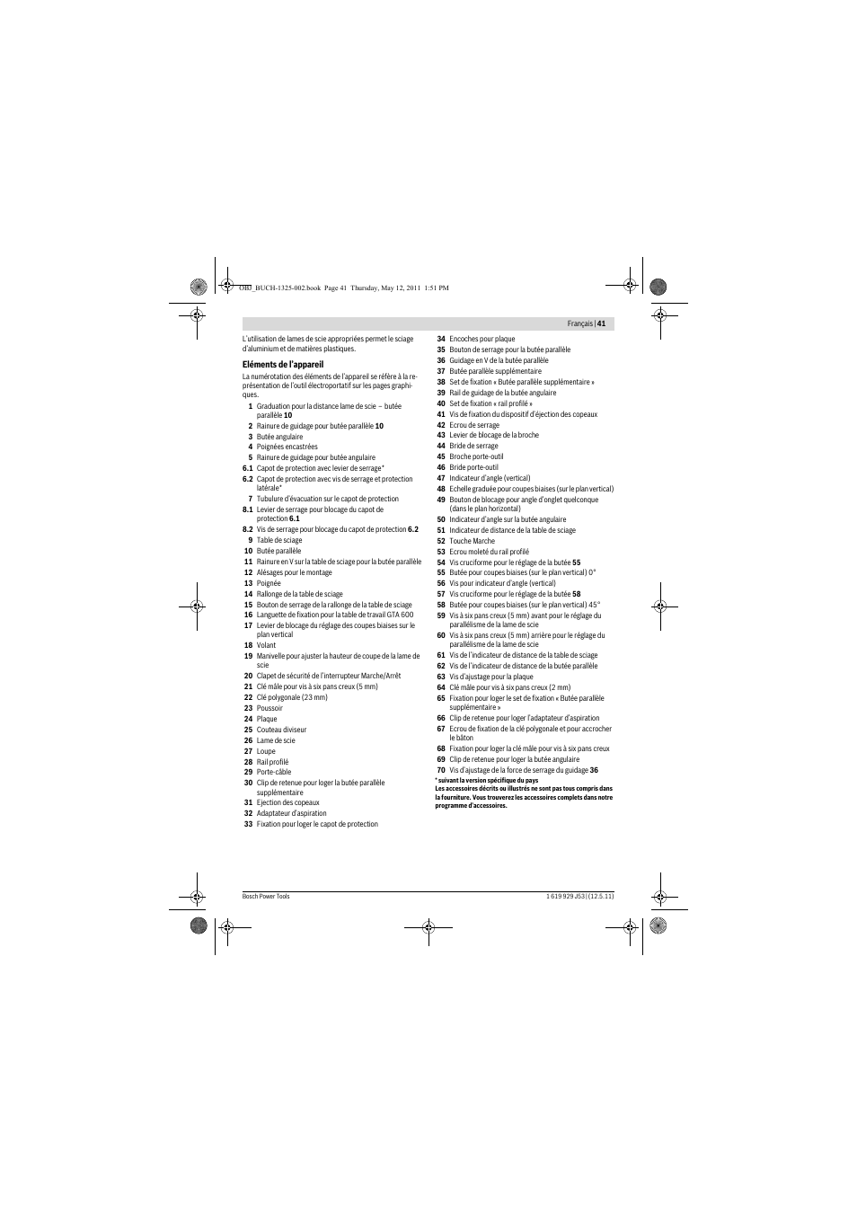 Bosch GTS 10 J Professional User Manual | Page 41 / 355