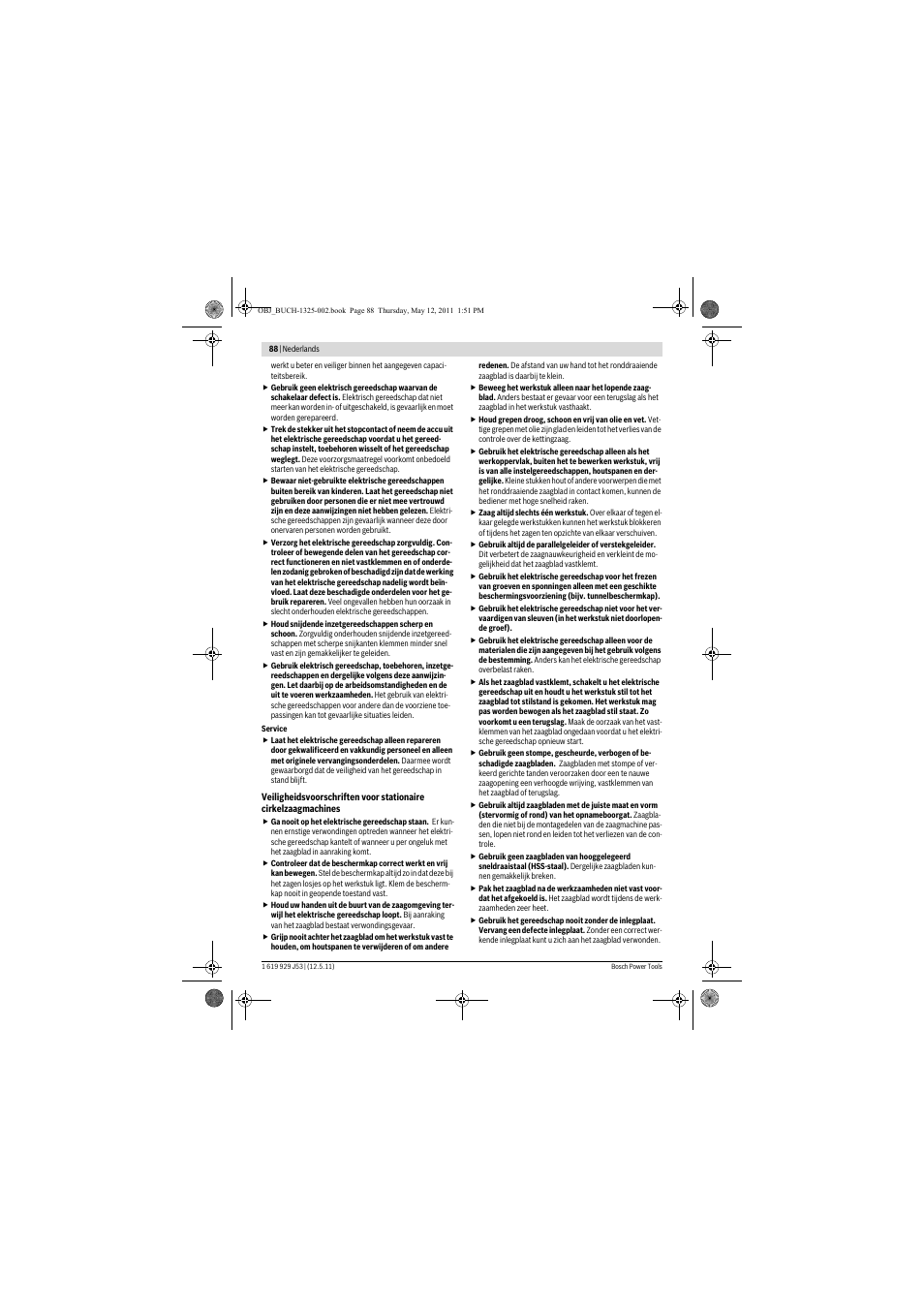 Bosch GTS 10 J Professional User Manual | Page 88 / 355