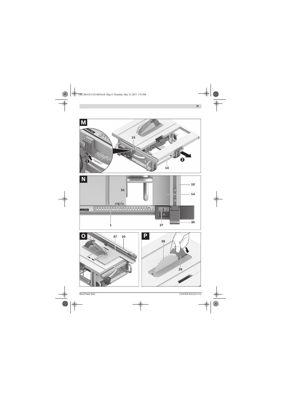 Po n | Bosch GTS 10 J Professional User Manual | Page 9 / 355