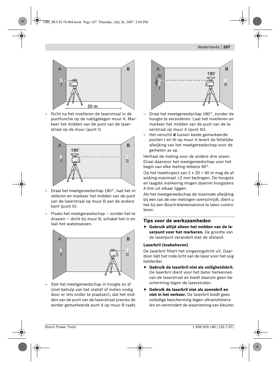 Bosch BL 200 GC Professional User Manual | Page 107 / 419