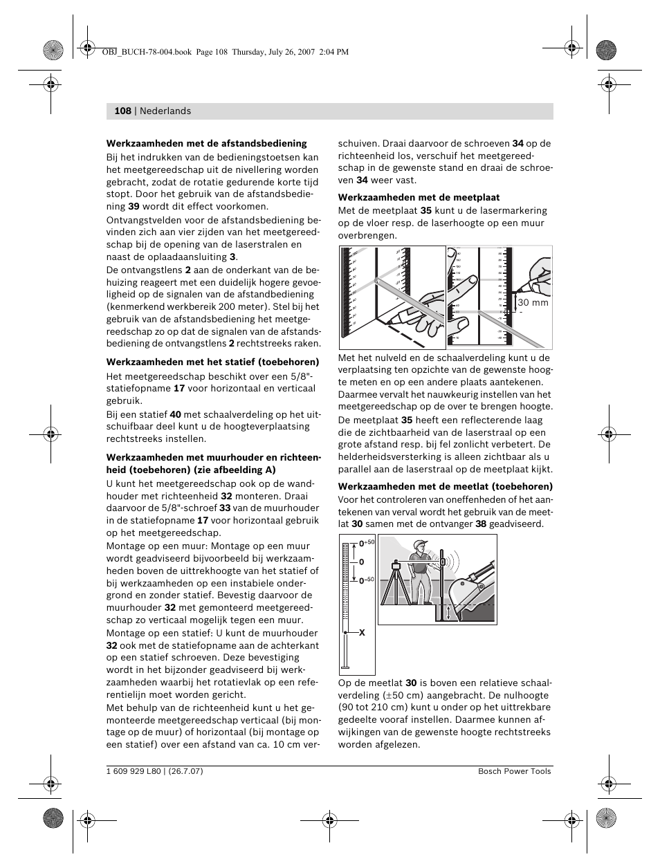 Bosch BL 200 GC Professional User Manual | Page 108 / 419