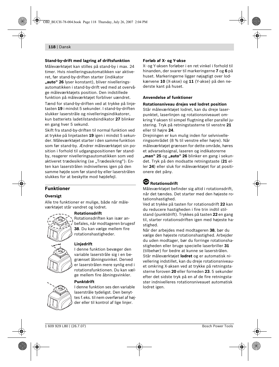 Bosch BL 200 GC Professional User Manual | Page 118 / 419