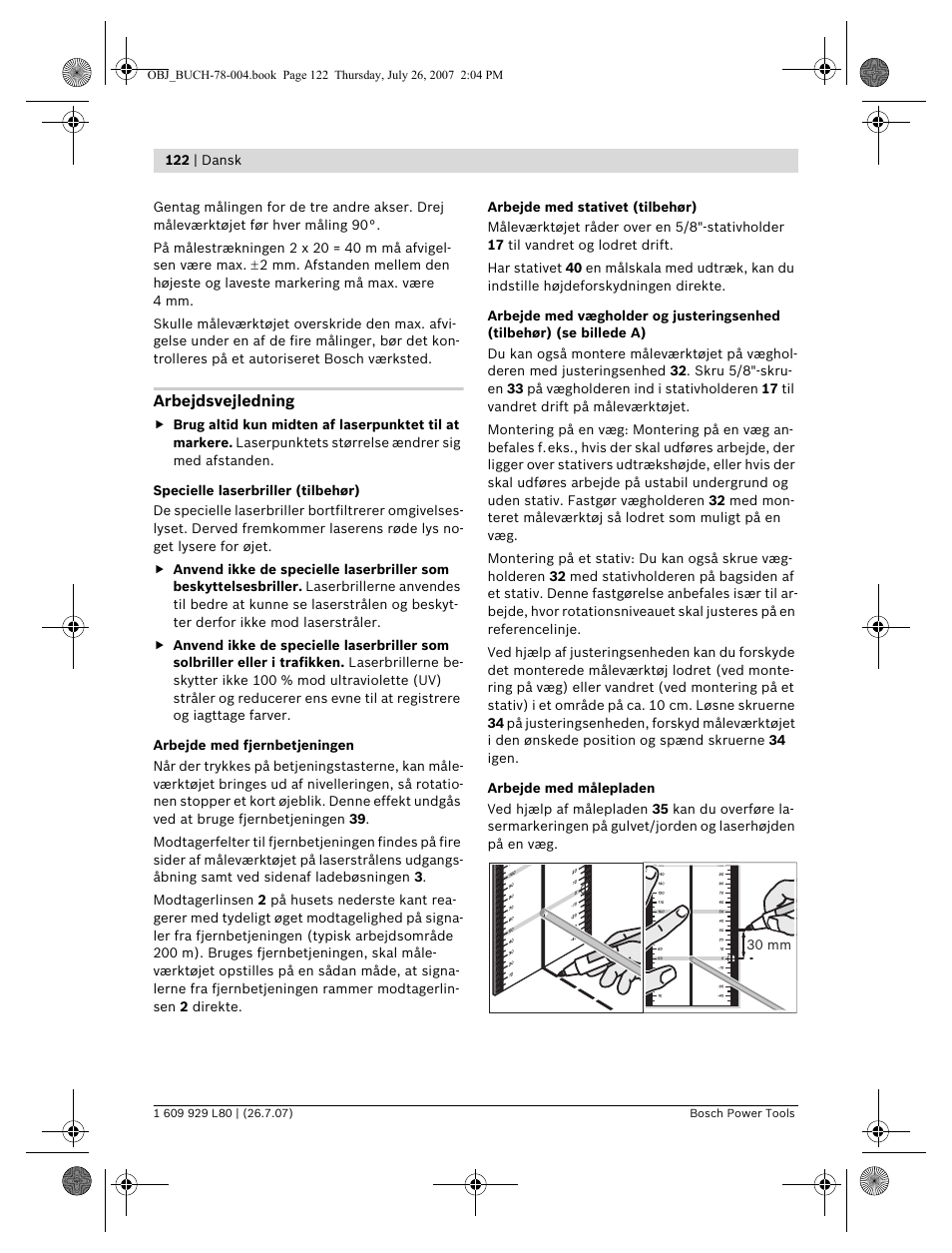 Bosch BL 200 GC Professional User Manual | Page 122 / 419