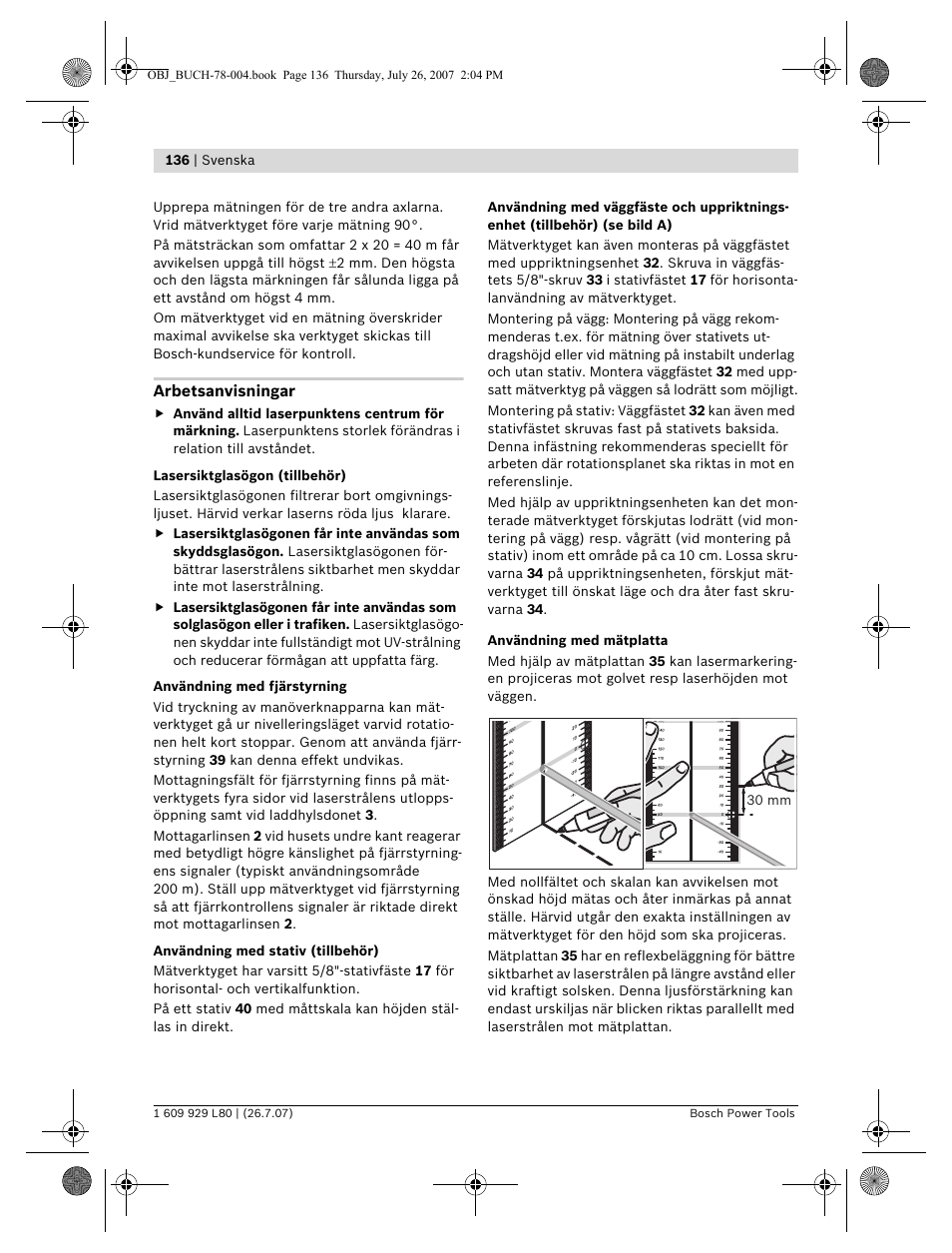 Bosch BL 200 GC Professional User Manual | Page 136 / 419