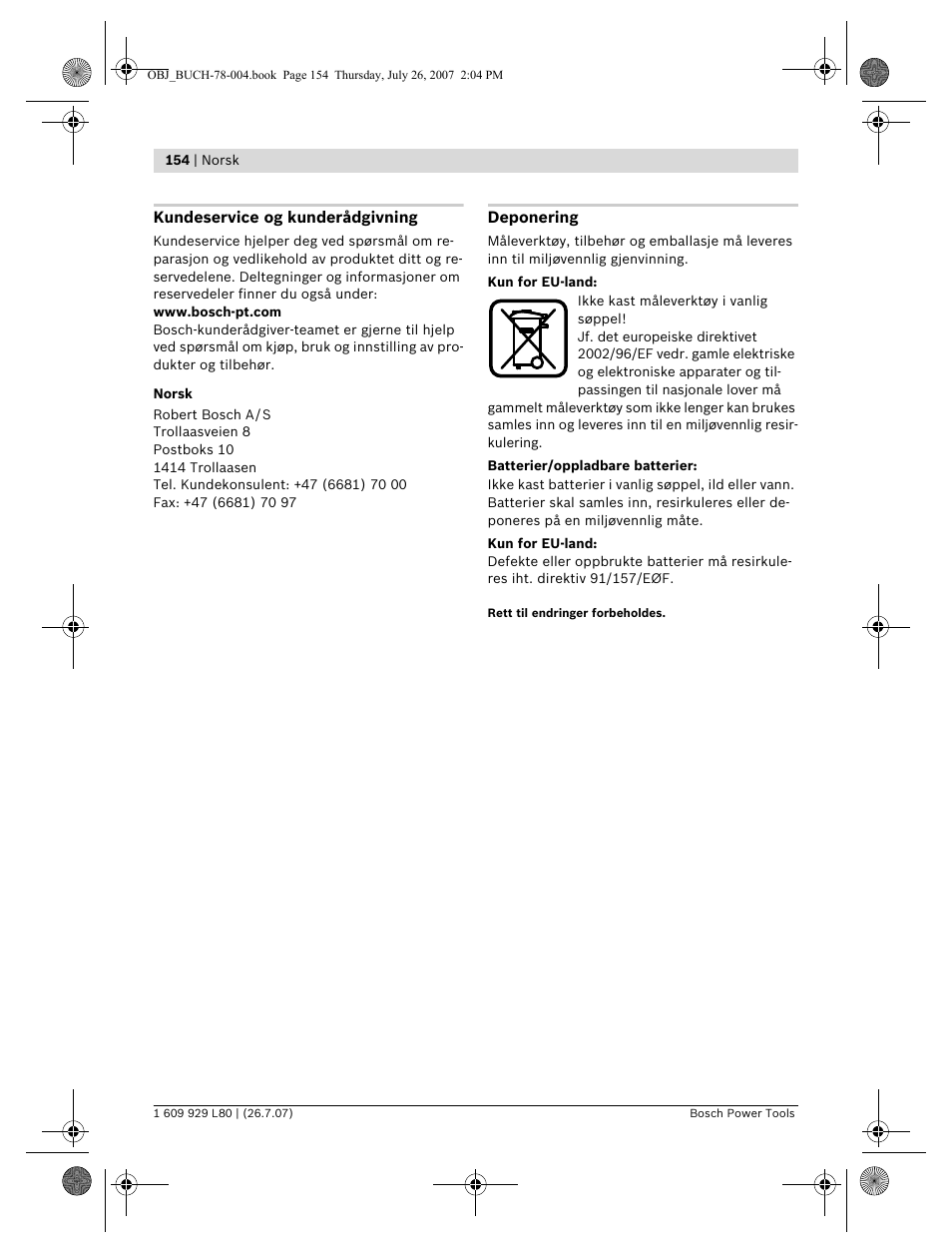 Bosch BL 200 GC Professional User Manual | Page 154 / 419