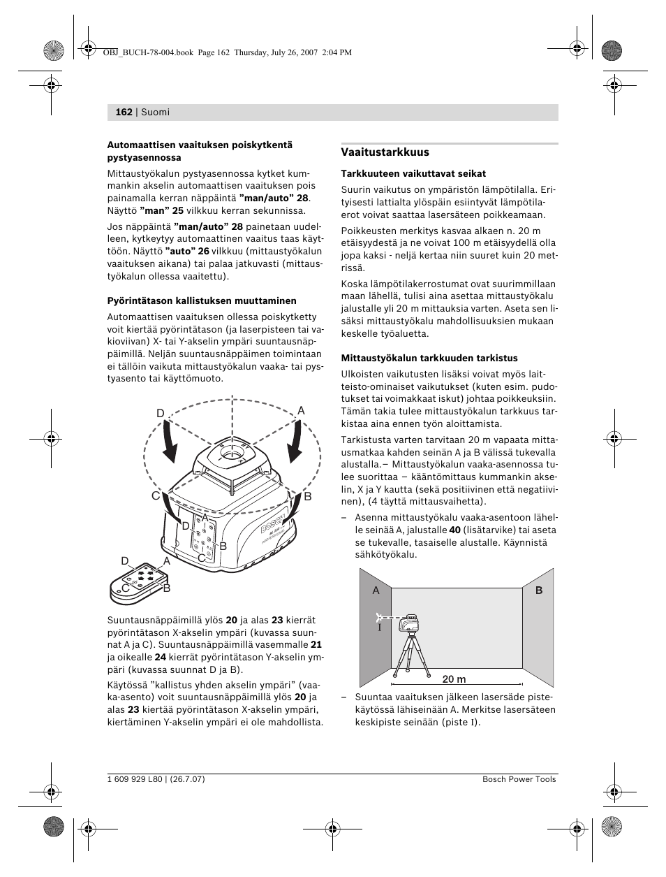 Db c | Bosch BL 200 GC Professional User Manual | Page 162 / 419