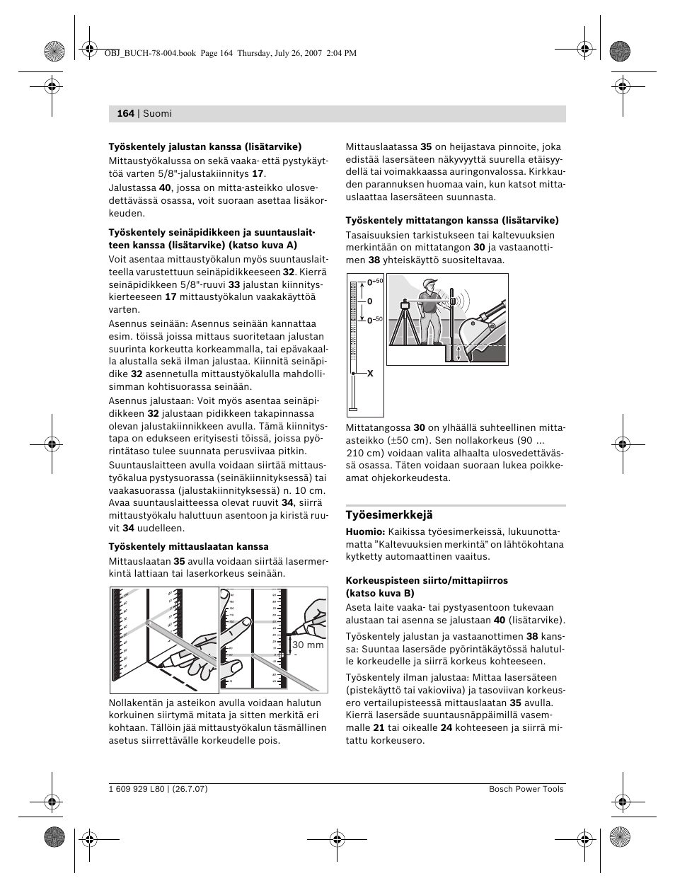 Bosch BL 200 GC Professional User Manual | Page 164 / 419