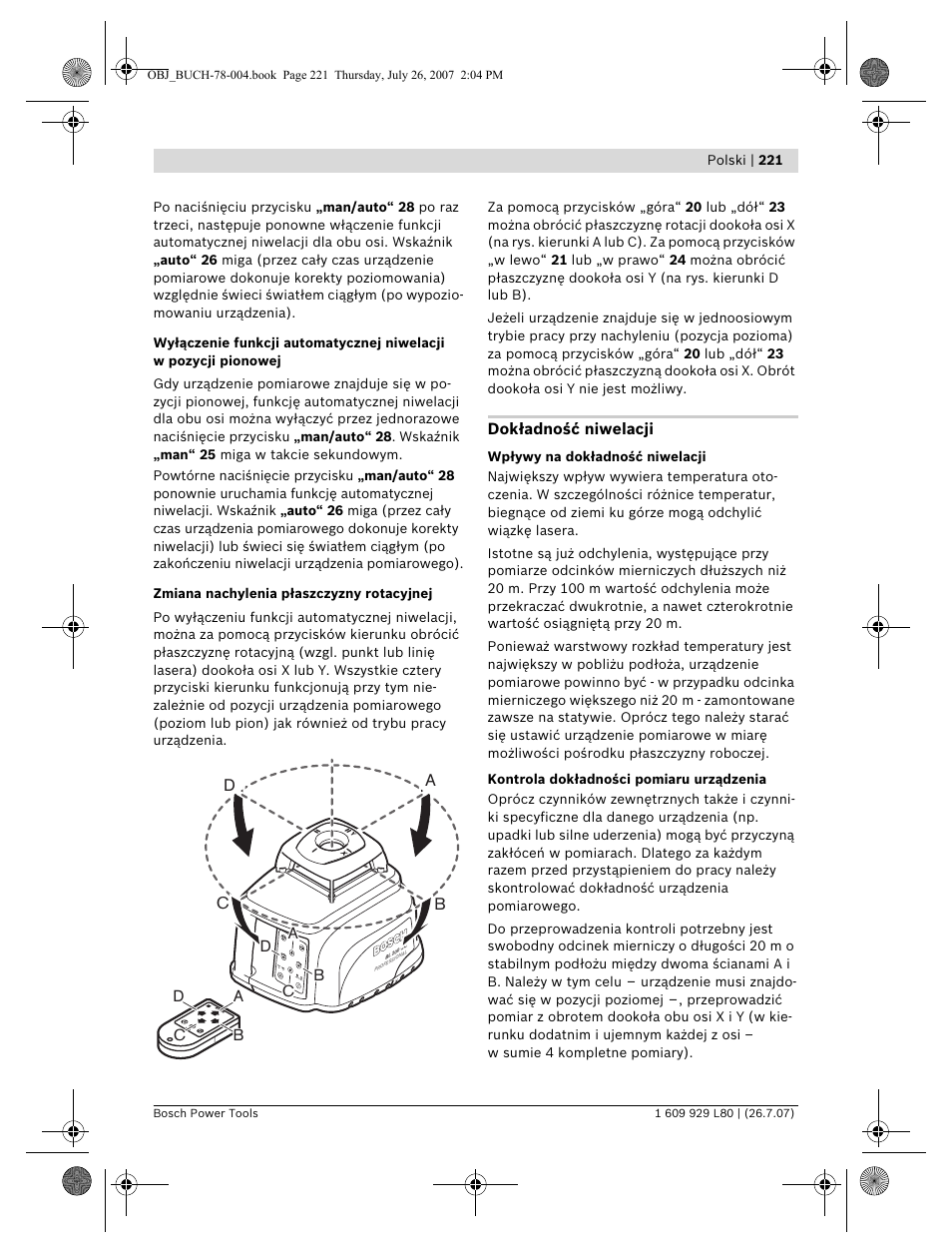 Db c | Bosch BL 200 GC Professional User Manual | Page 221 / 419