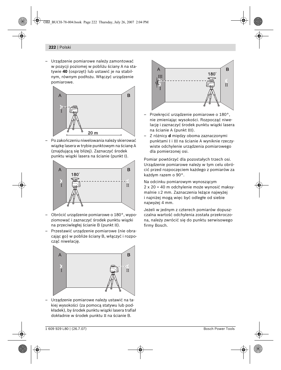 Bosch BL 200 GC Professional User Manual | Page 222 / 419