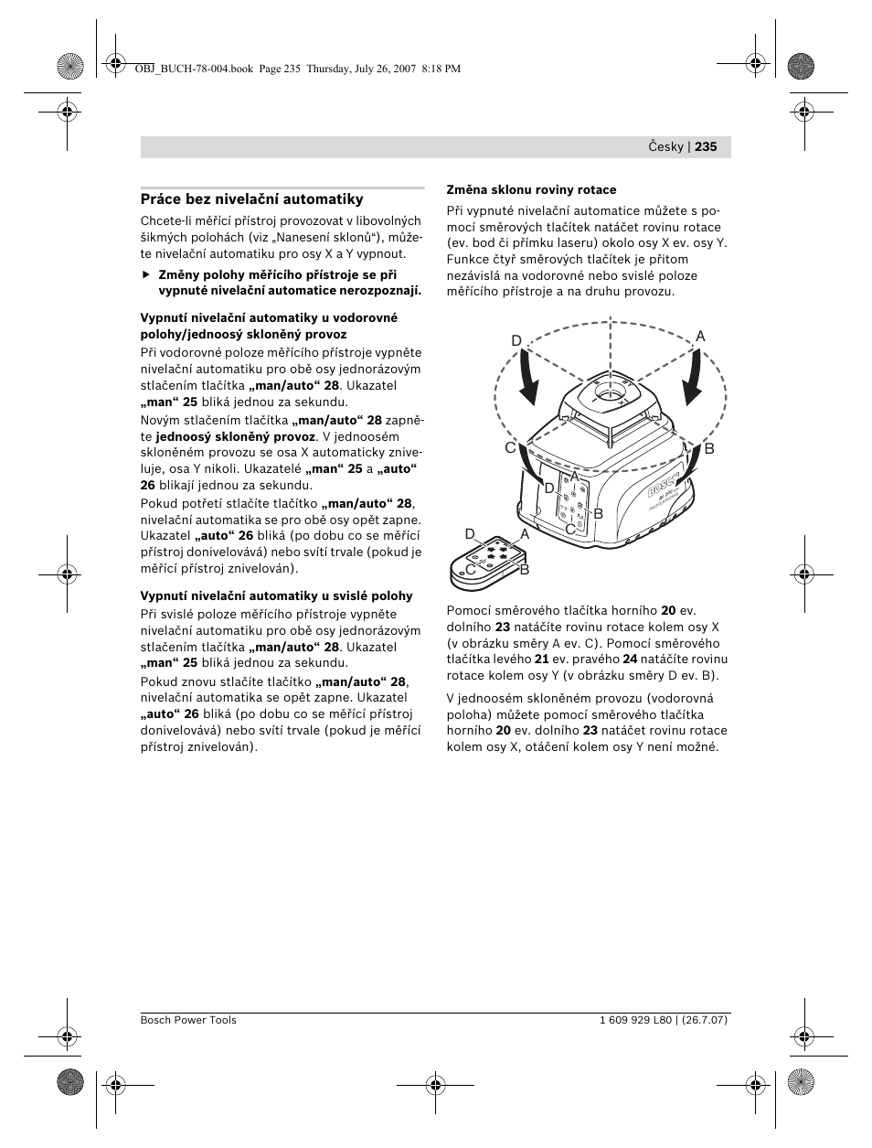 Db c | Bosch BL 200 GC Professional User Manual | Page 235 / 419