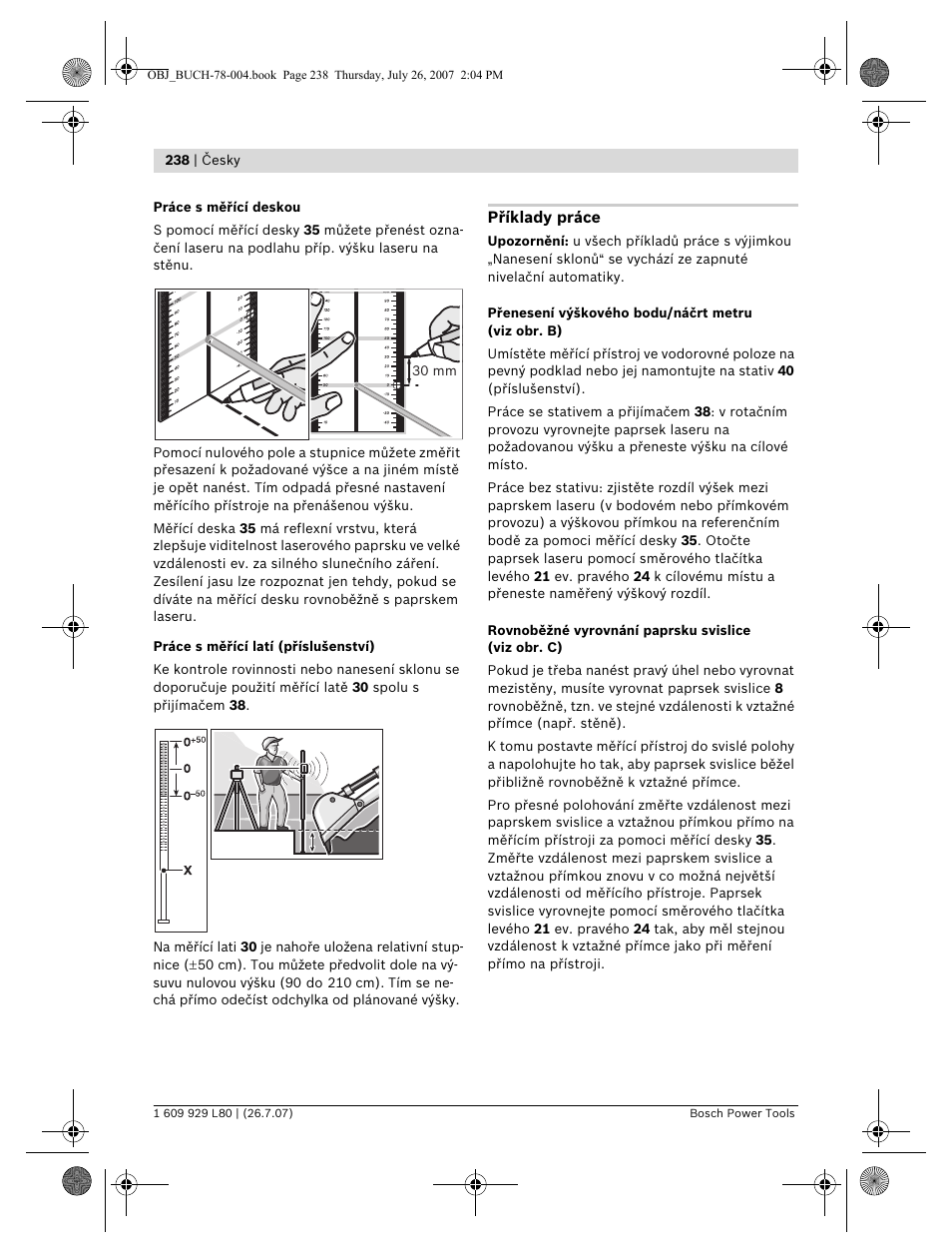 Bosch BL 200 GC Professional User Manual | Page 238 / 419